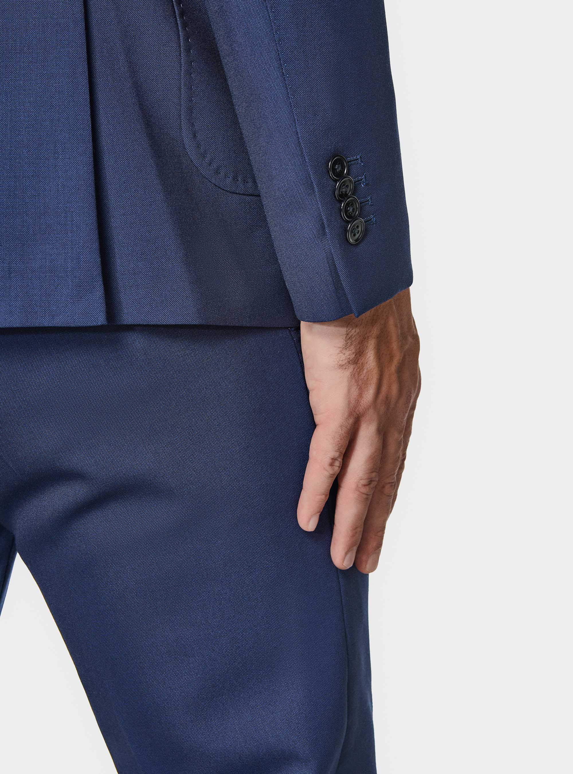 Cerruti pure wool travel suit blazer, NAVY BLUE