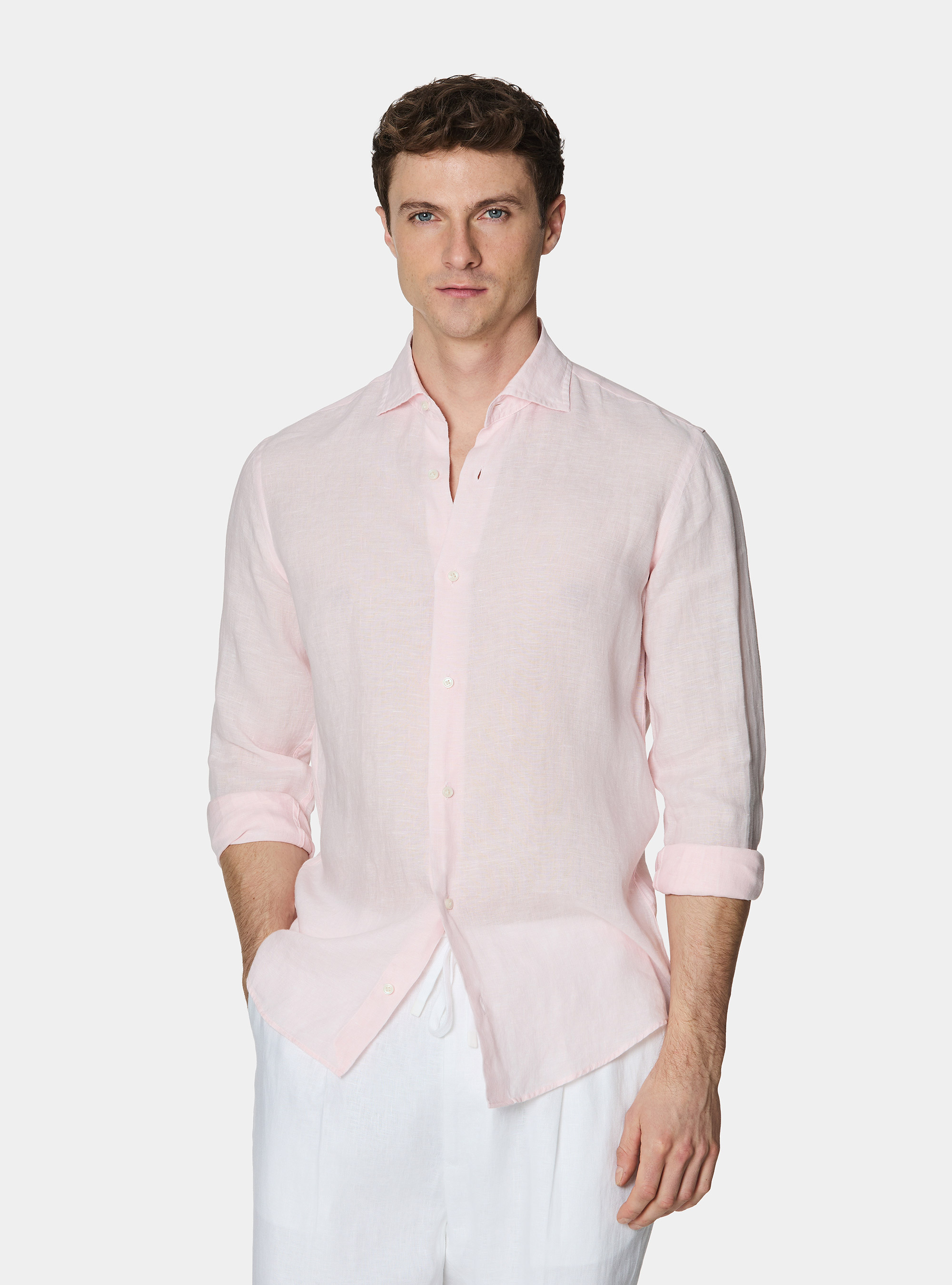 Pure linen shirt, PINK