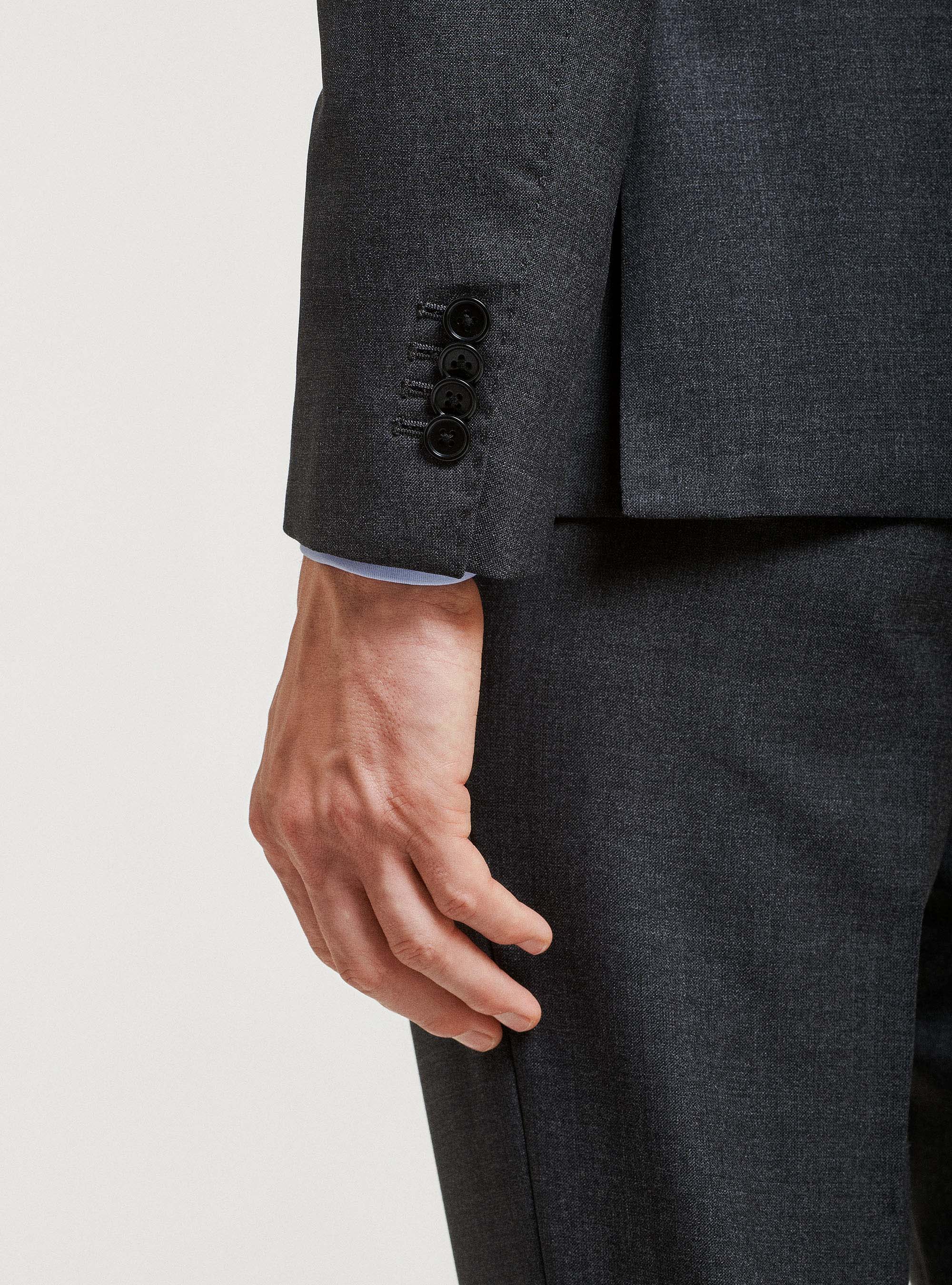 Anzugjacke aus reiner Wolle Vitale Barberis Canonico, ASFALTO 0115C