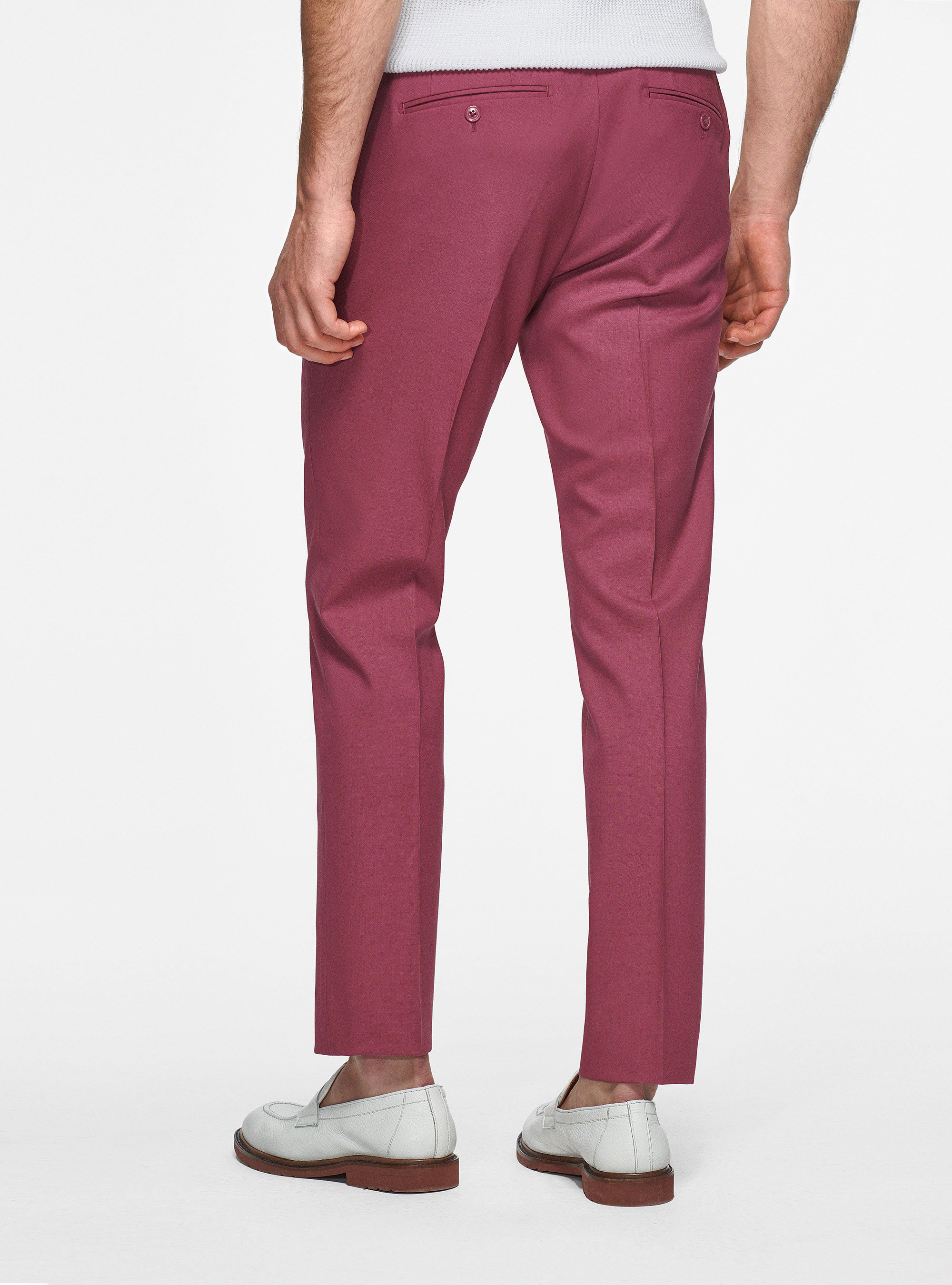 Pantalon en pure laine Vitale Barberis Canonico, OIGNON