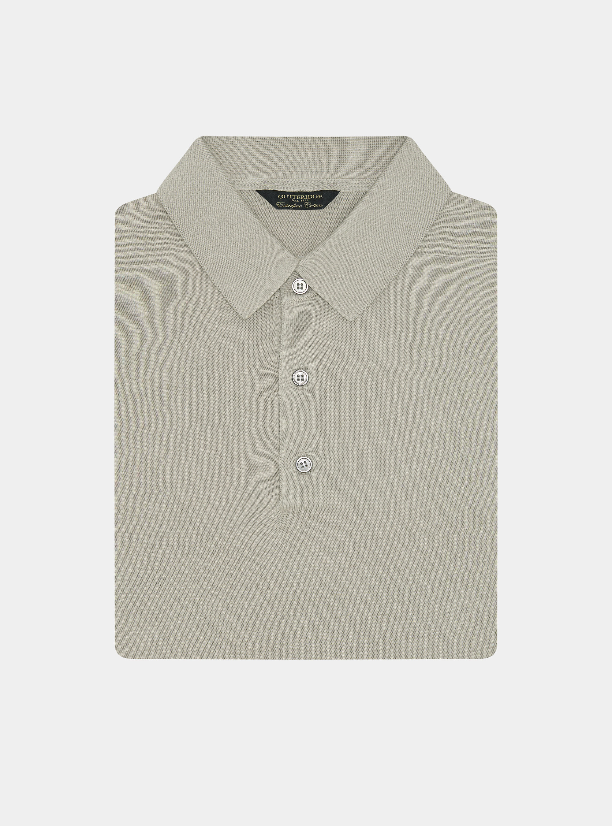 Poloshirt aus extrafeinem Baumwollstrick, SABBIA 0561C