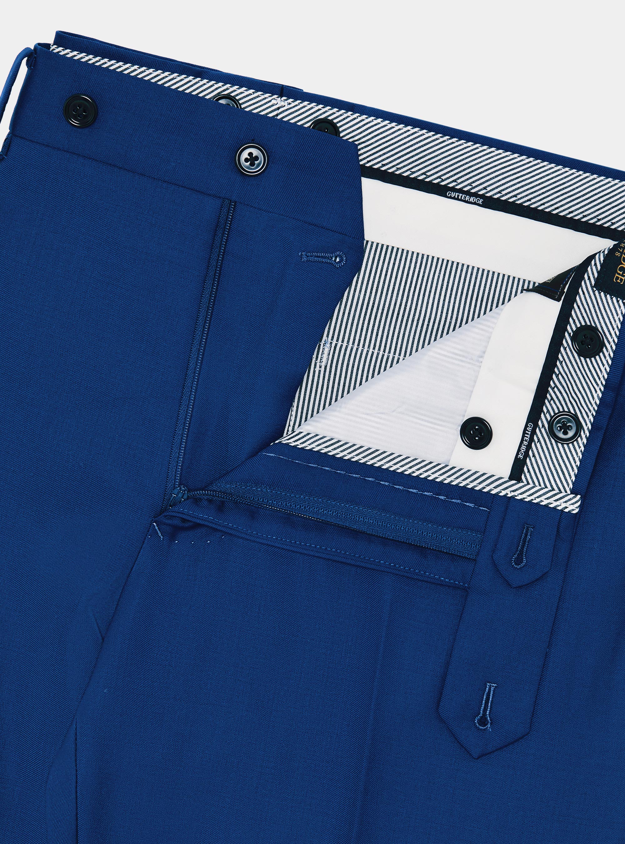 Pure wool suit trousers Vitale Barberis Canonico, BLUE ROYAL
