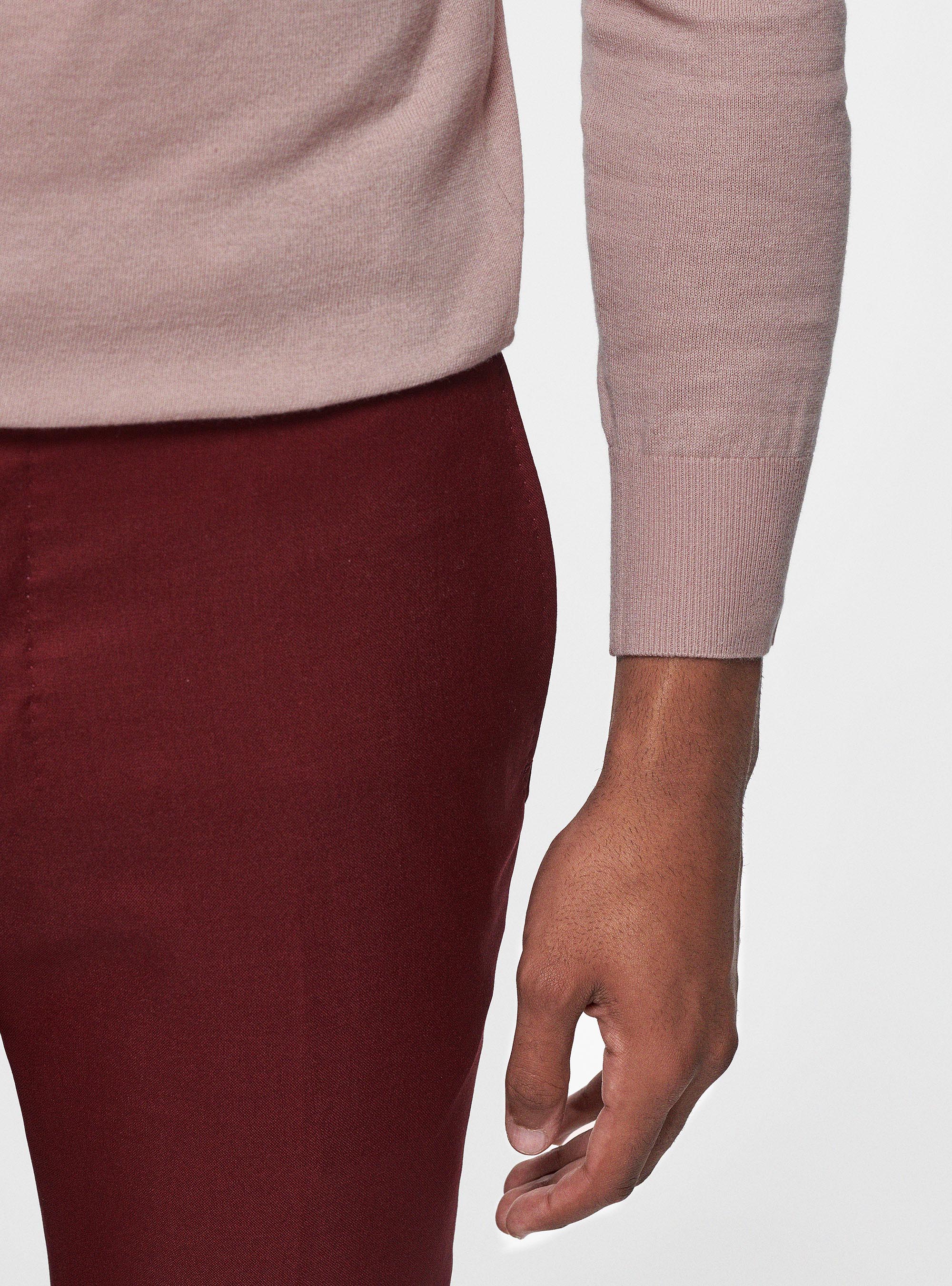 Pullover mit Rundhalsausschnitt aus Baumwolle, Seide und Kaschmir, 0441C ROSA SCURO