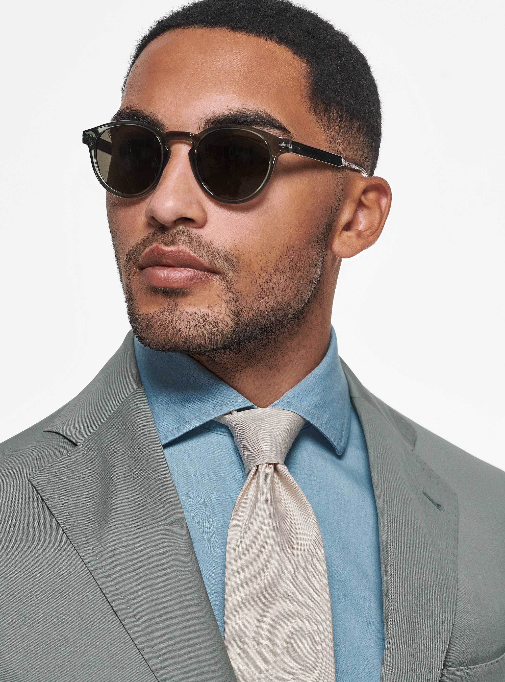 Pure 110's superfine wool blazer, SALVIA 0602C
