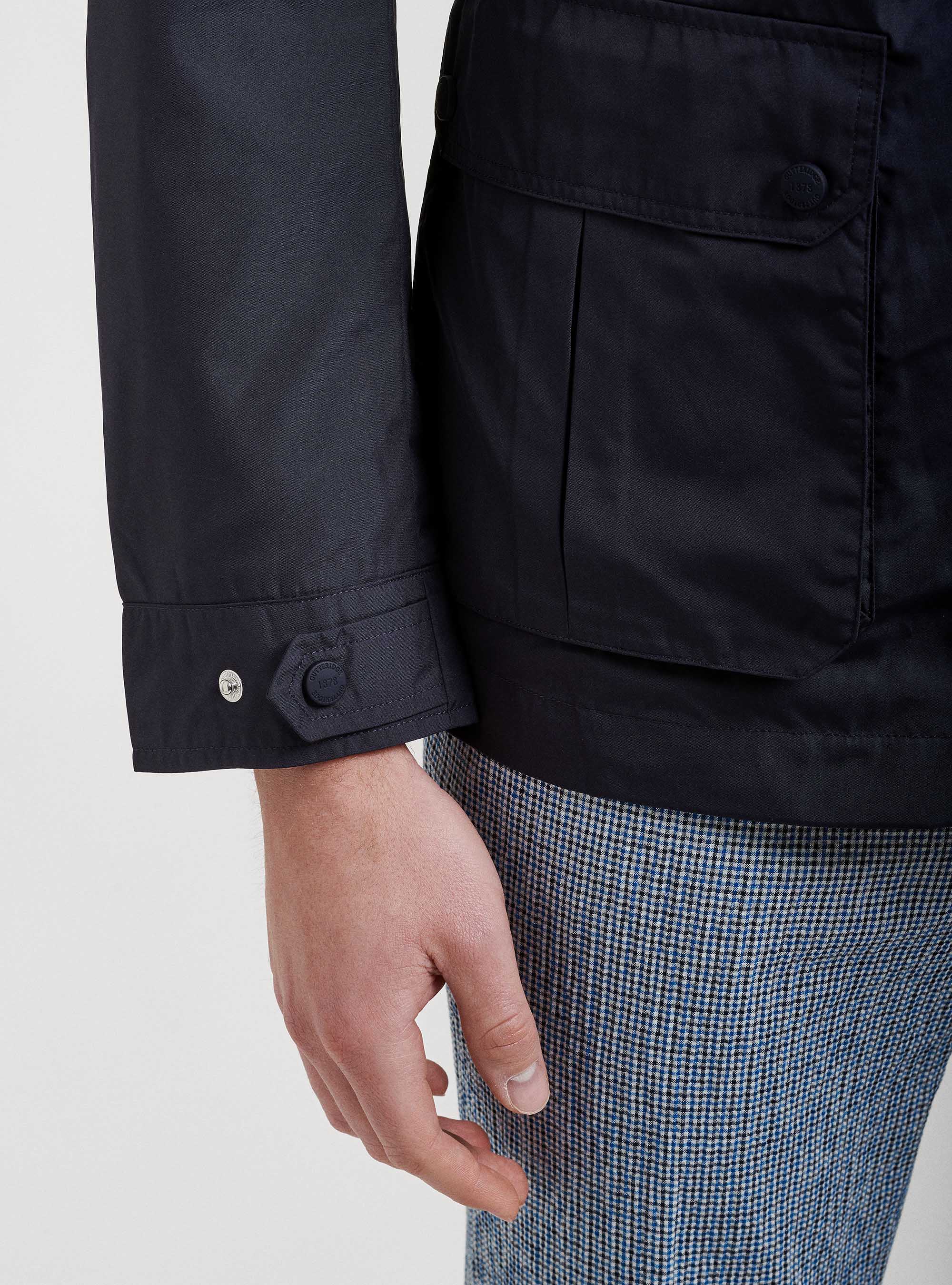 Field jacket en tejido t&eacute;cnico, AZUL MARINO