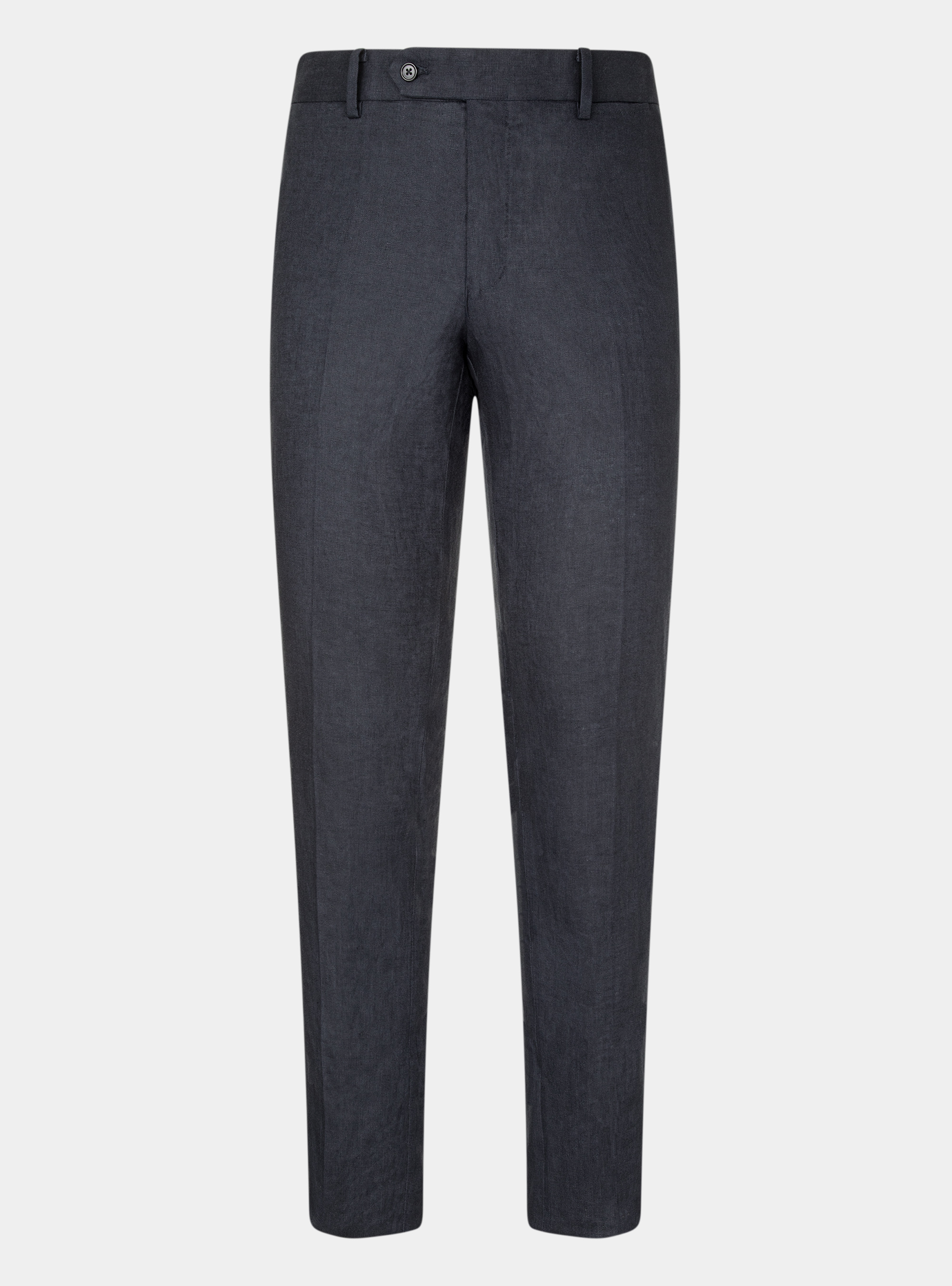 Pure linen suit trousers, NAVY BLUE