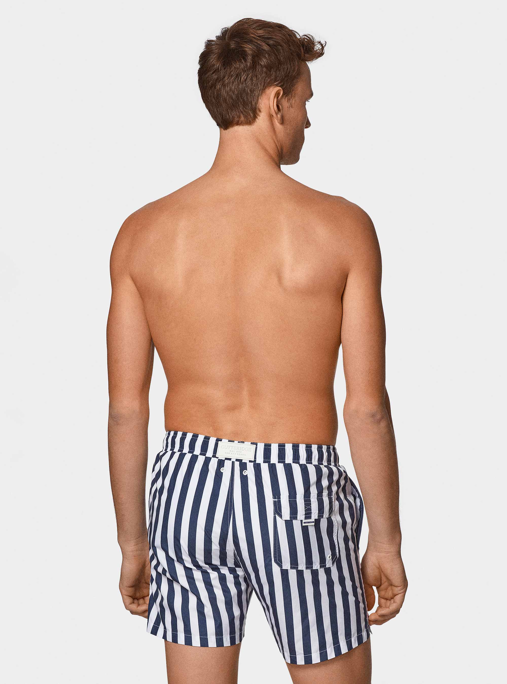 Wide-ribbed swimwear, NAVY BLUE