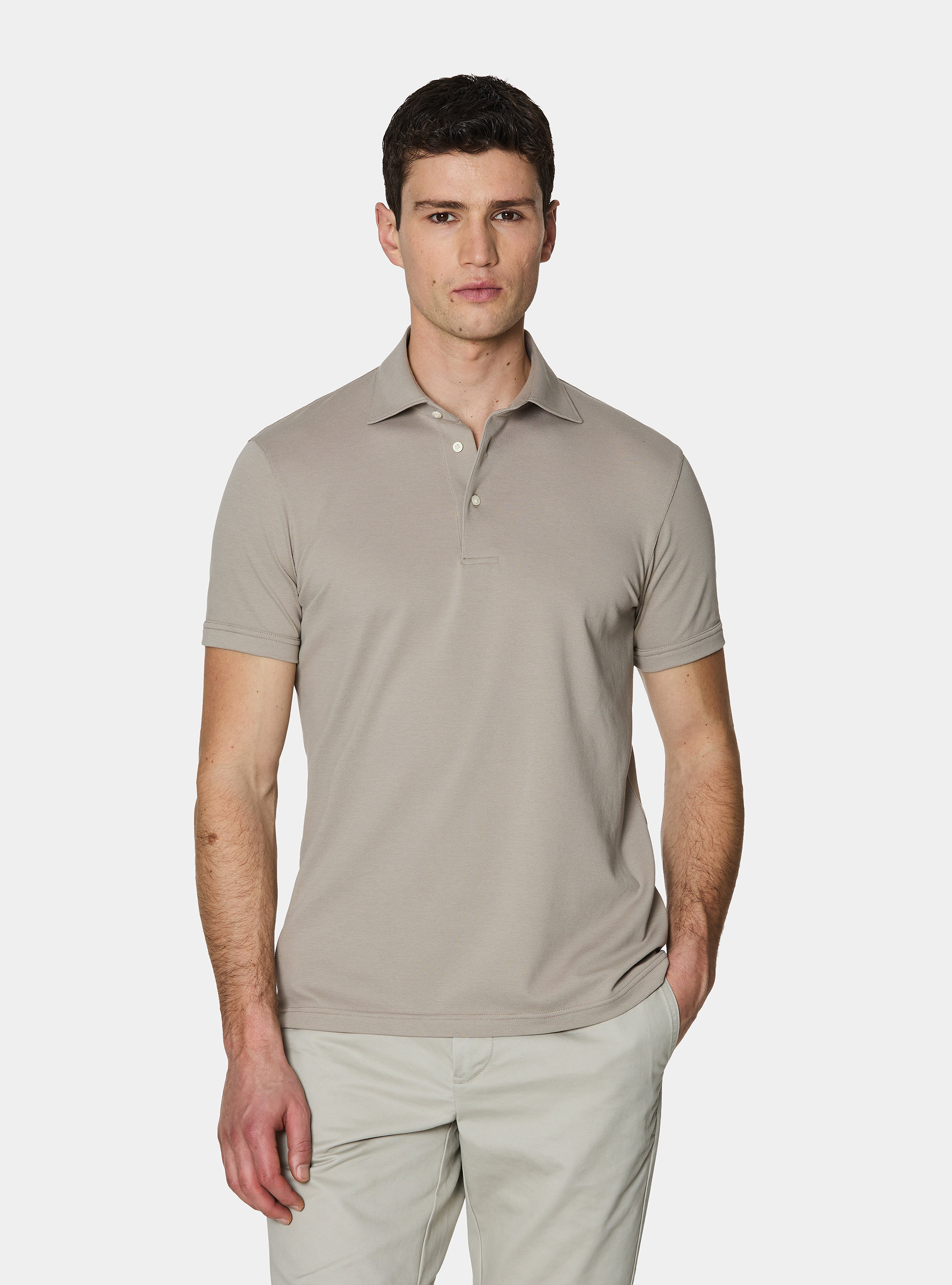 Polo en piqu&eacute; extensible GT01, SABBIA 0591C