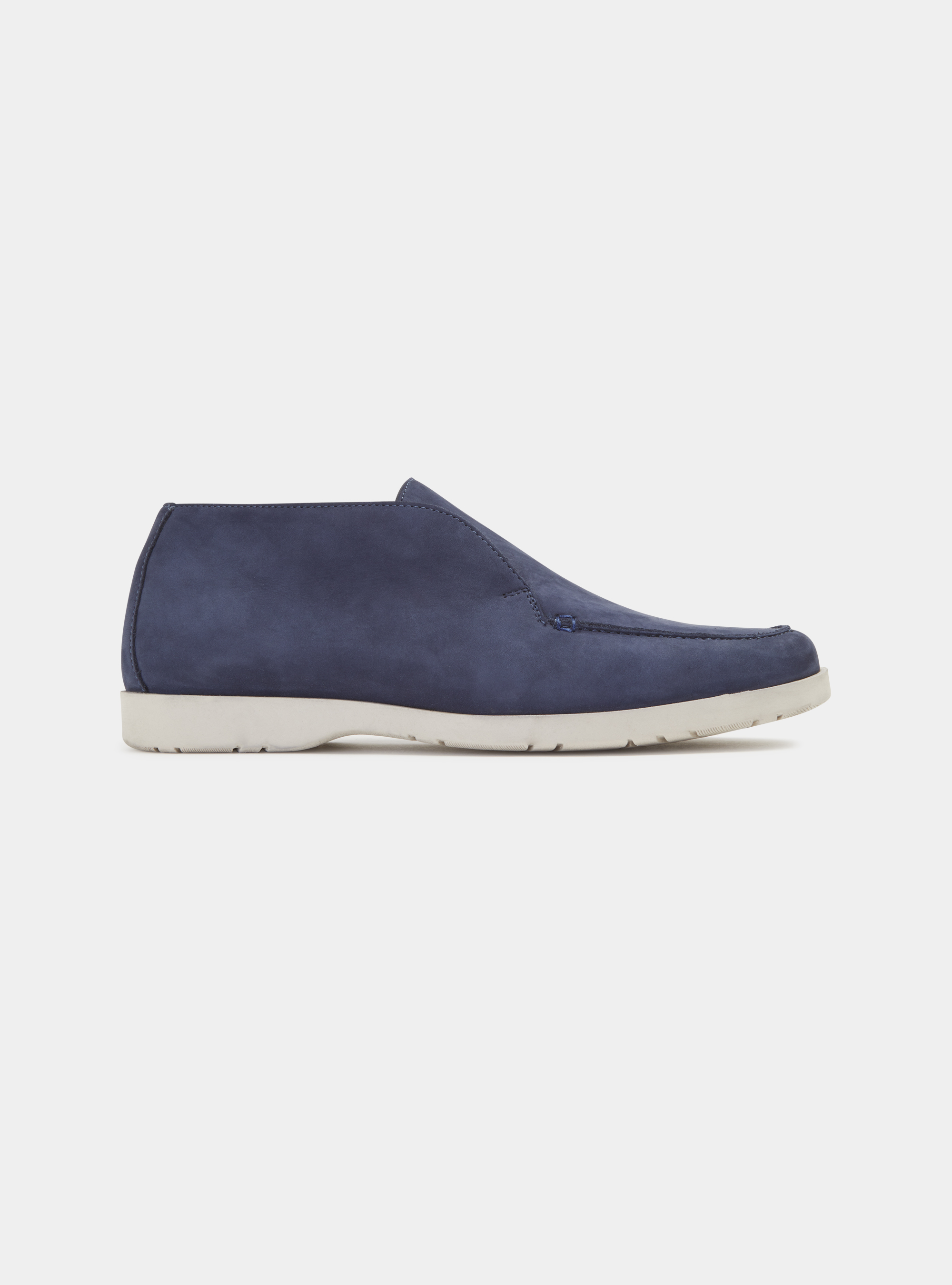 Polacchine slip-on in nabuk, 0243C DENIM