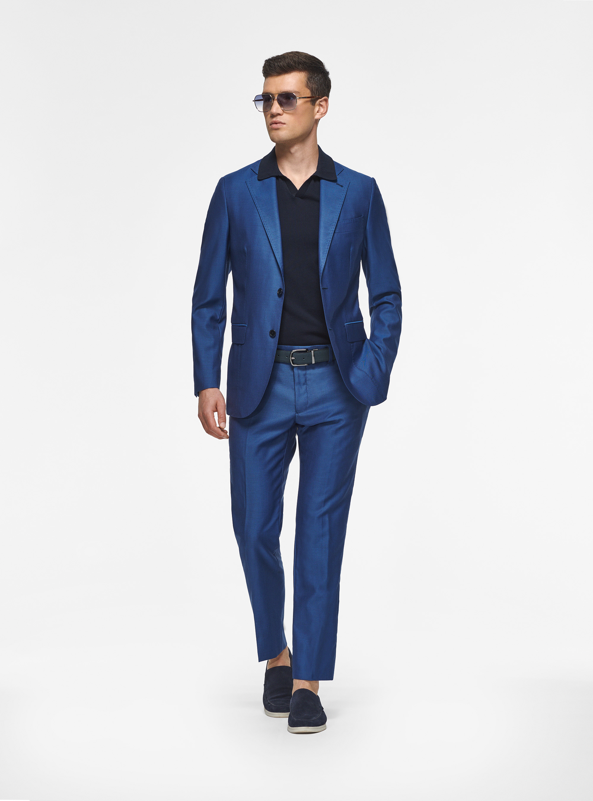 Pure 110's superfine wool blazer, BLUE