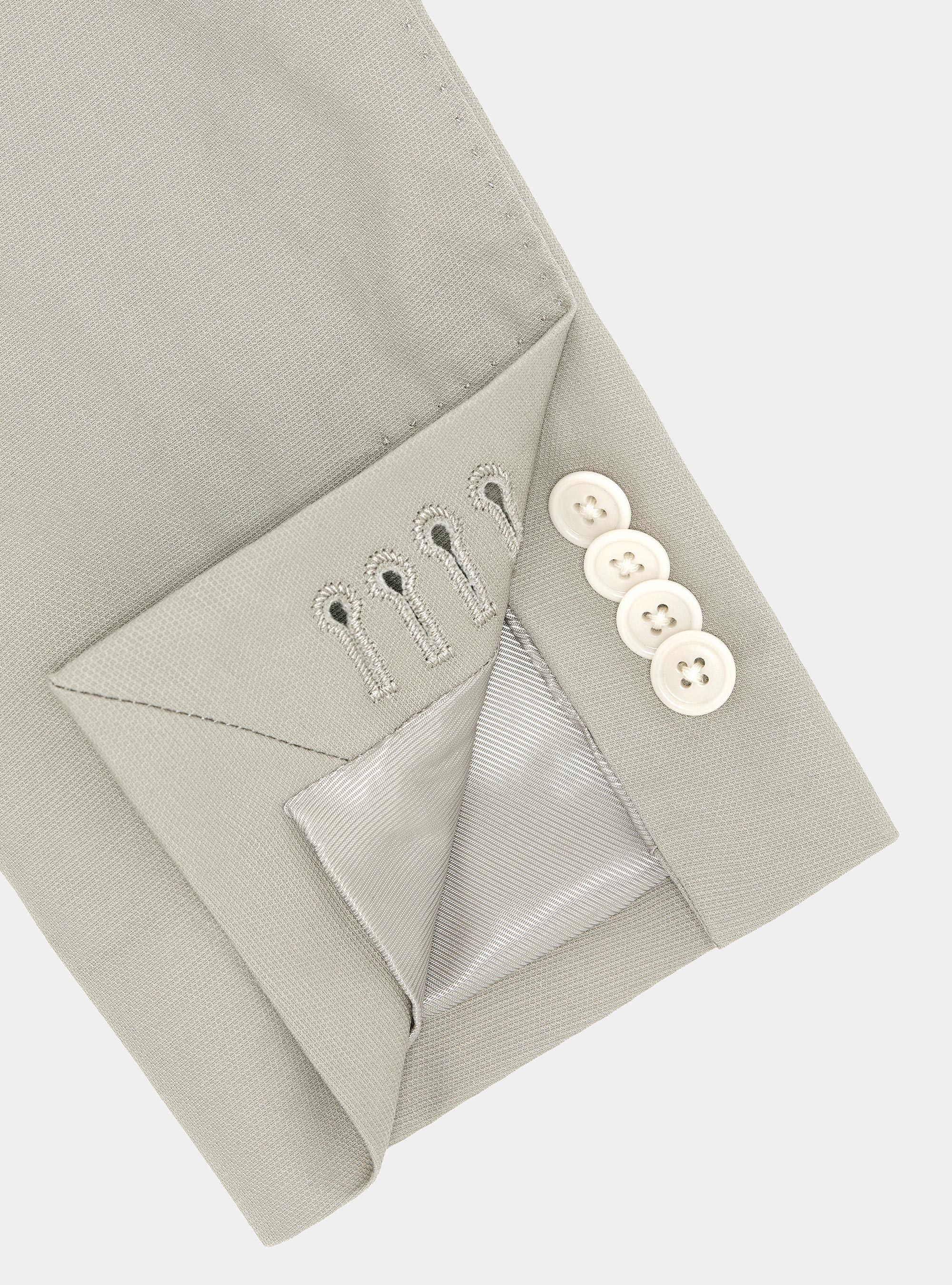 Cotton suit blazer, ECRU