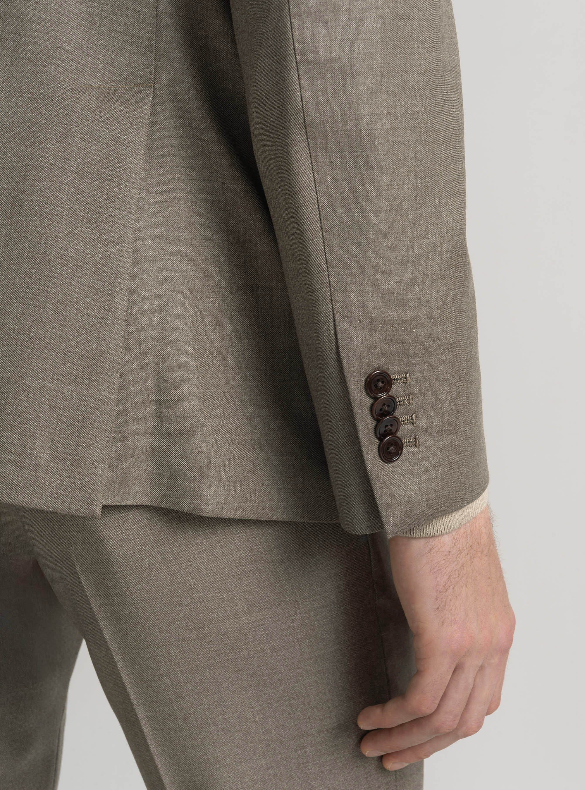Pure wool suit blazer Vitale Barberis Canonico, SAND