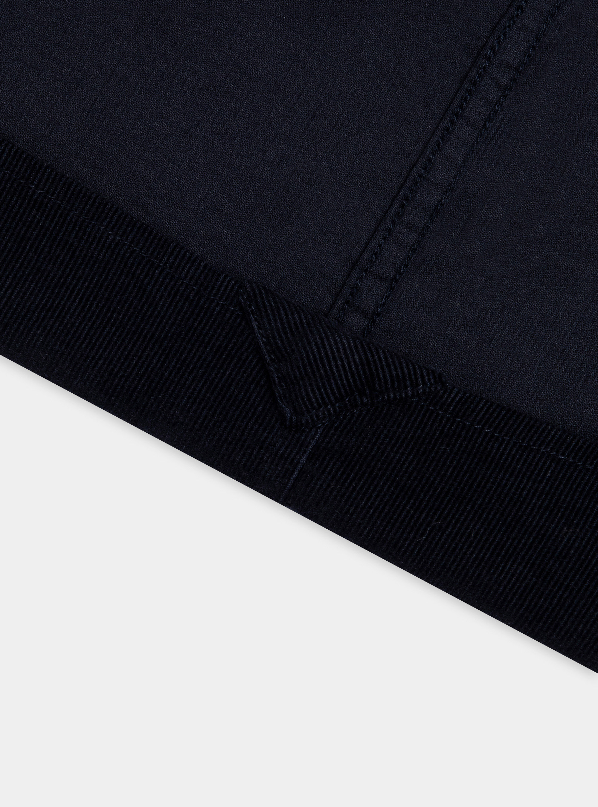 Velvet button down collar shirt, NAVY BLUE