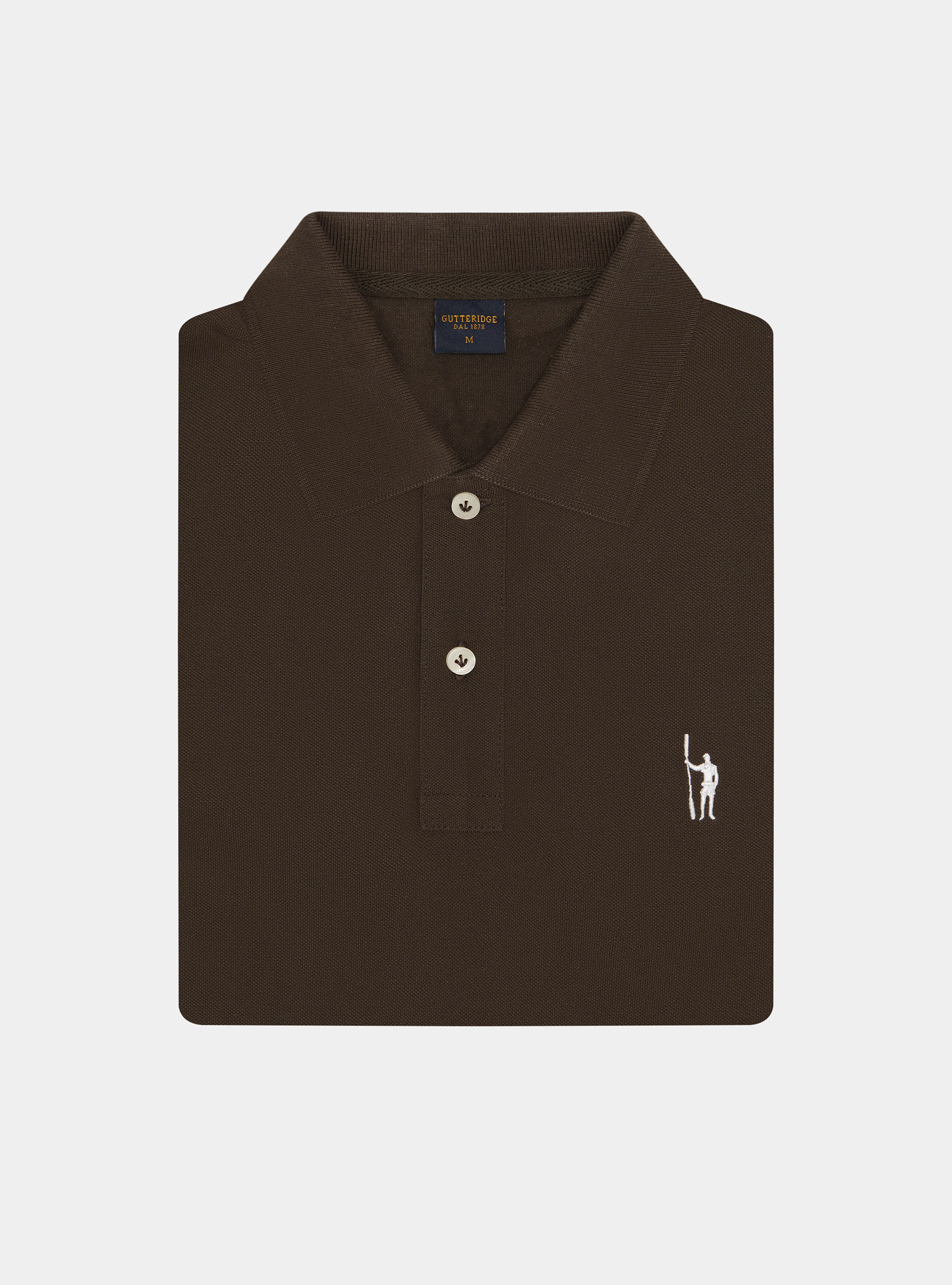 Polo classique en piqu&eacute;, MARRON