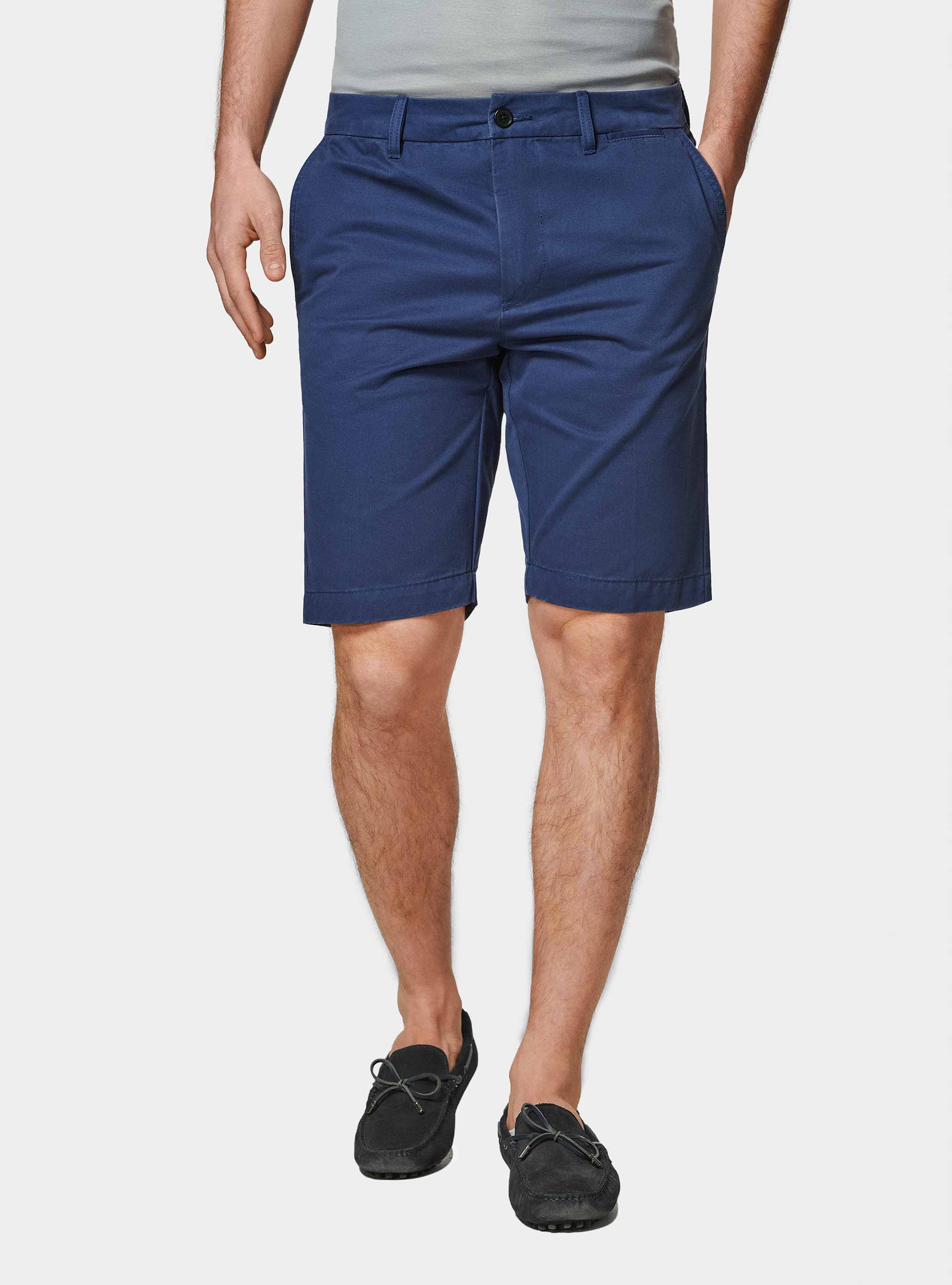Bermudashorts aus Baumwolltwill, BLUE 0241C