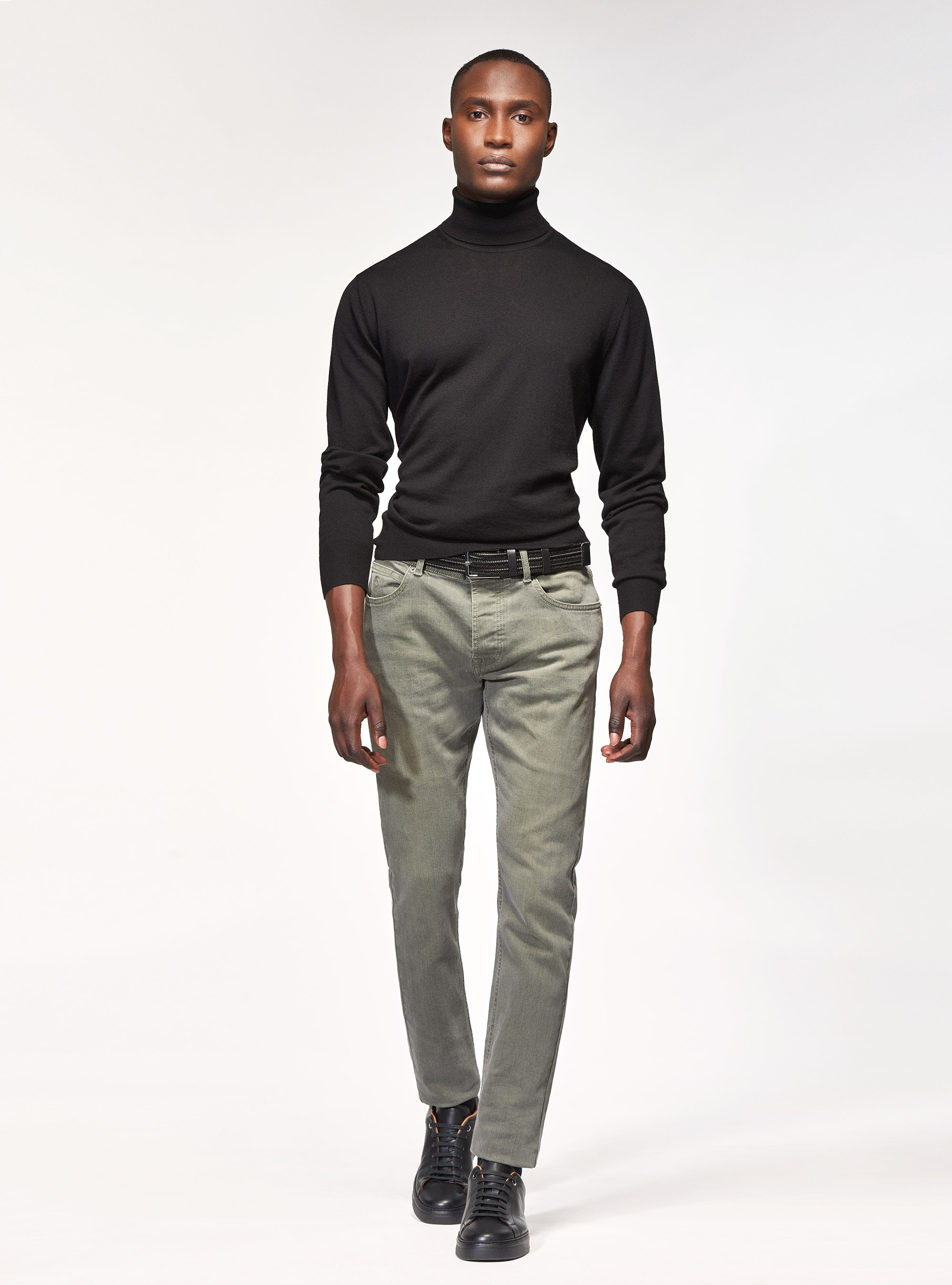 Jeans tailor fit colorati, VERDE