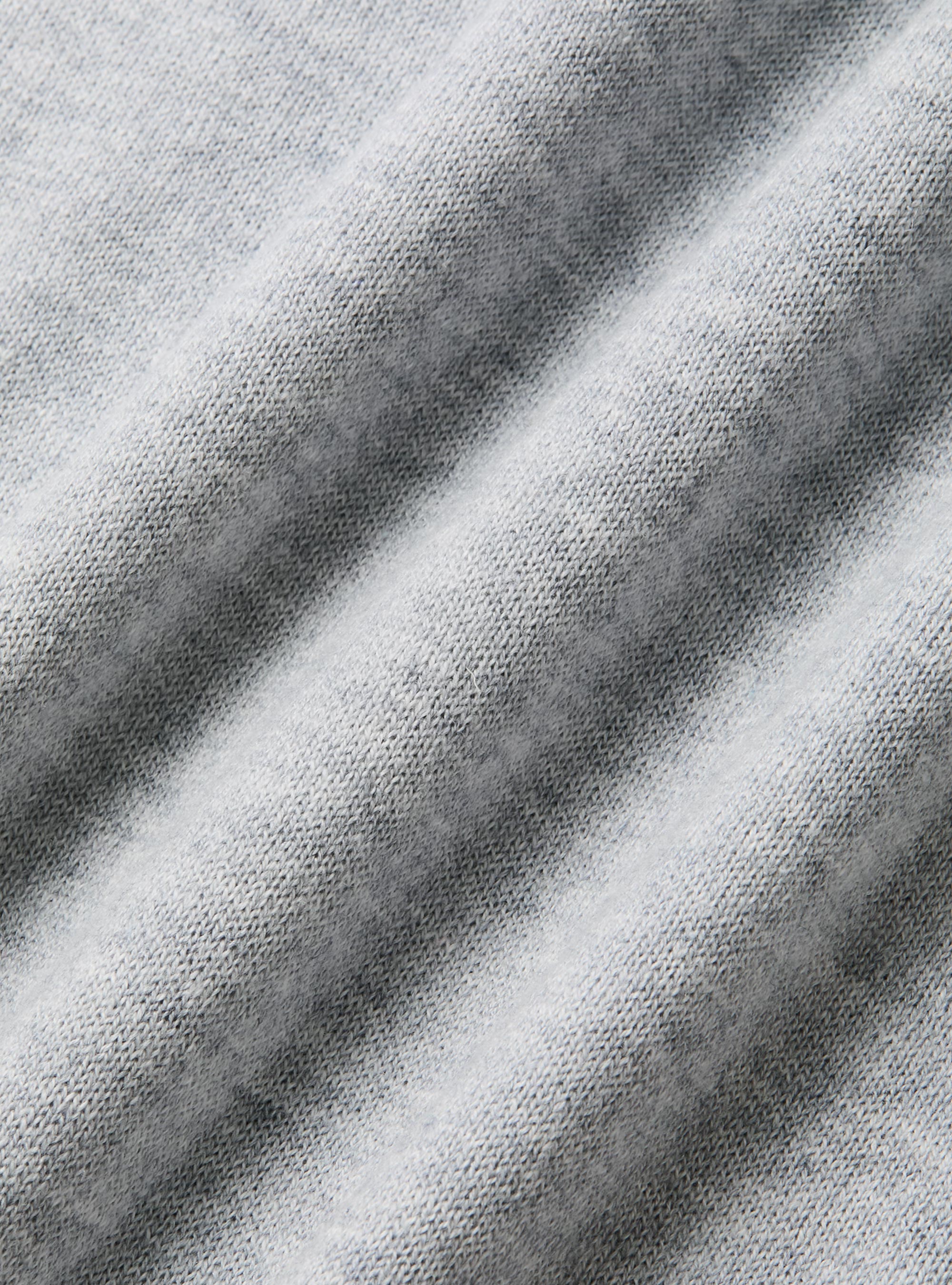 Crew-neck sweater in cotton silk and cashmere, GRIGIO MELANGE 0151C