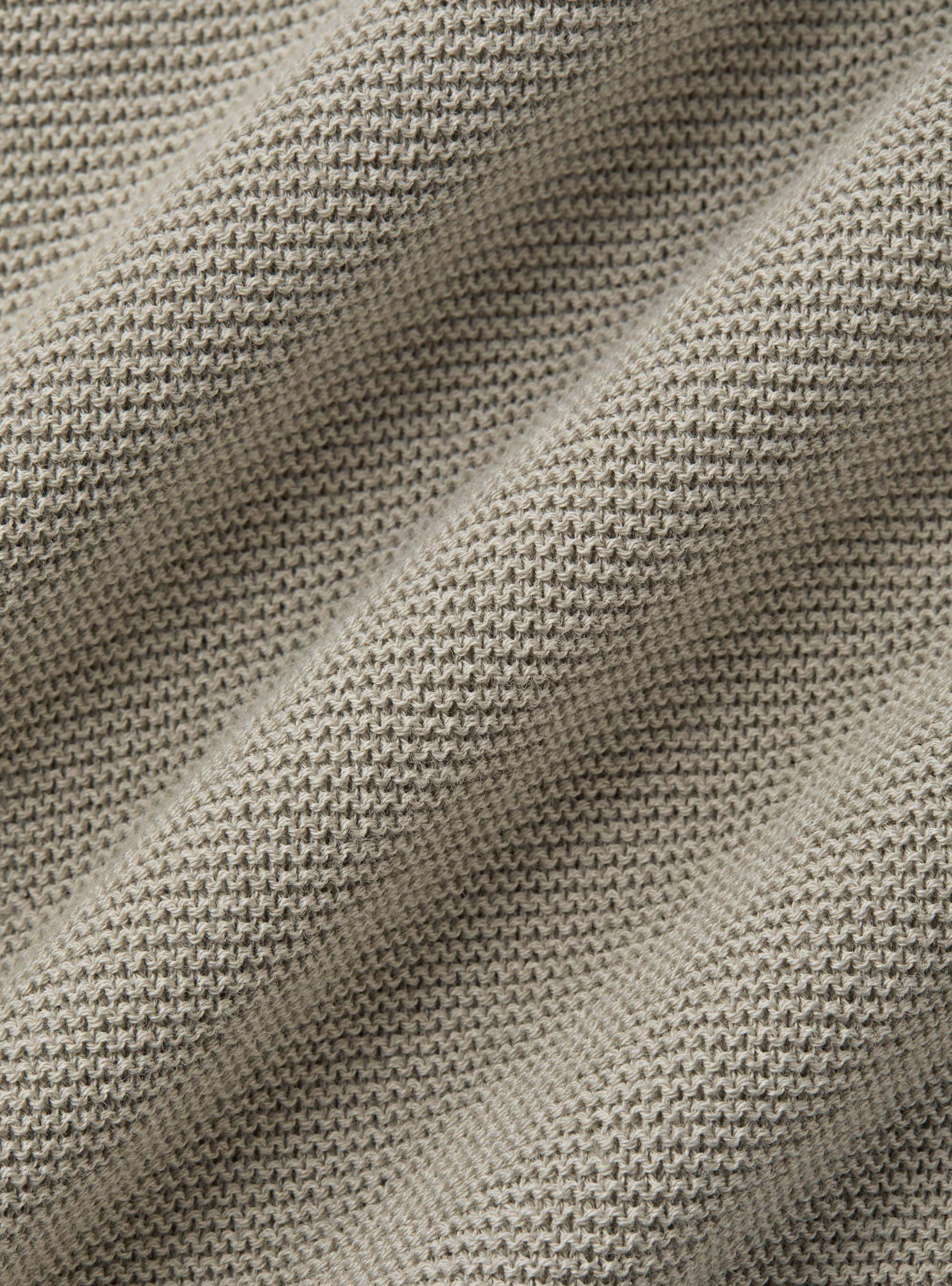 Gestricktes Links-Poloshirt aus extrafeiner Baumwolle, SABBIA 0561C