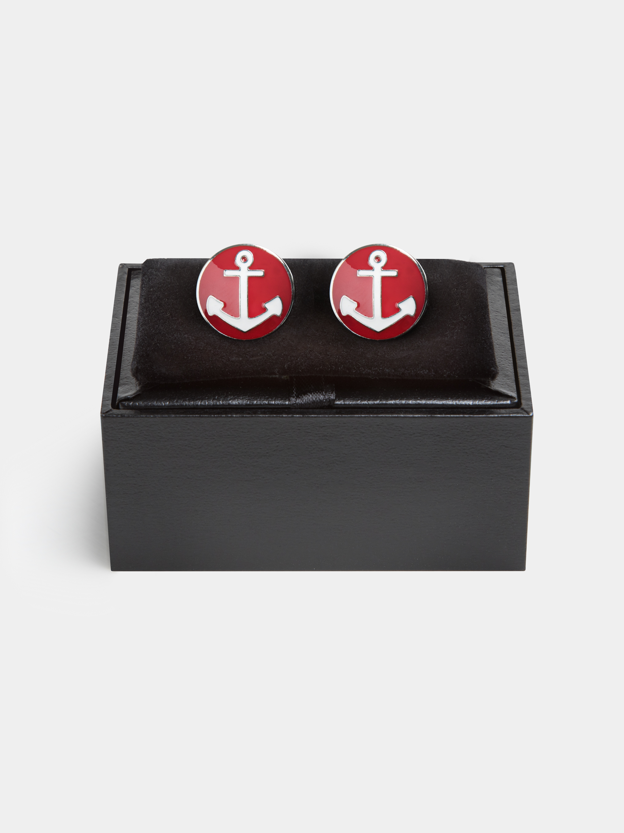 Manschettenkn&ouml;pfe mit Anker, ROSSO 0349C