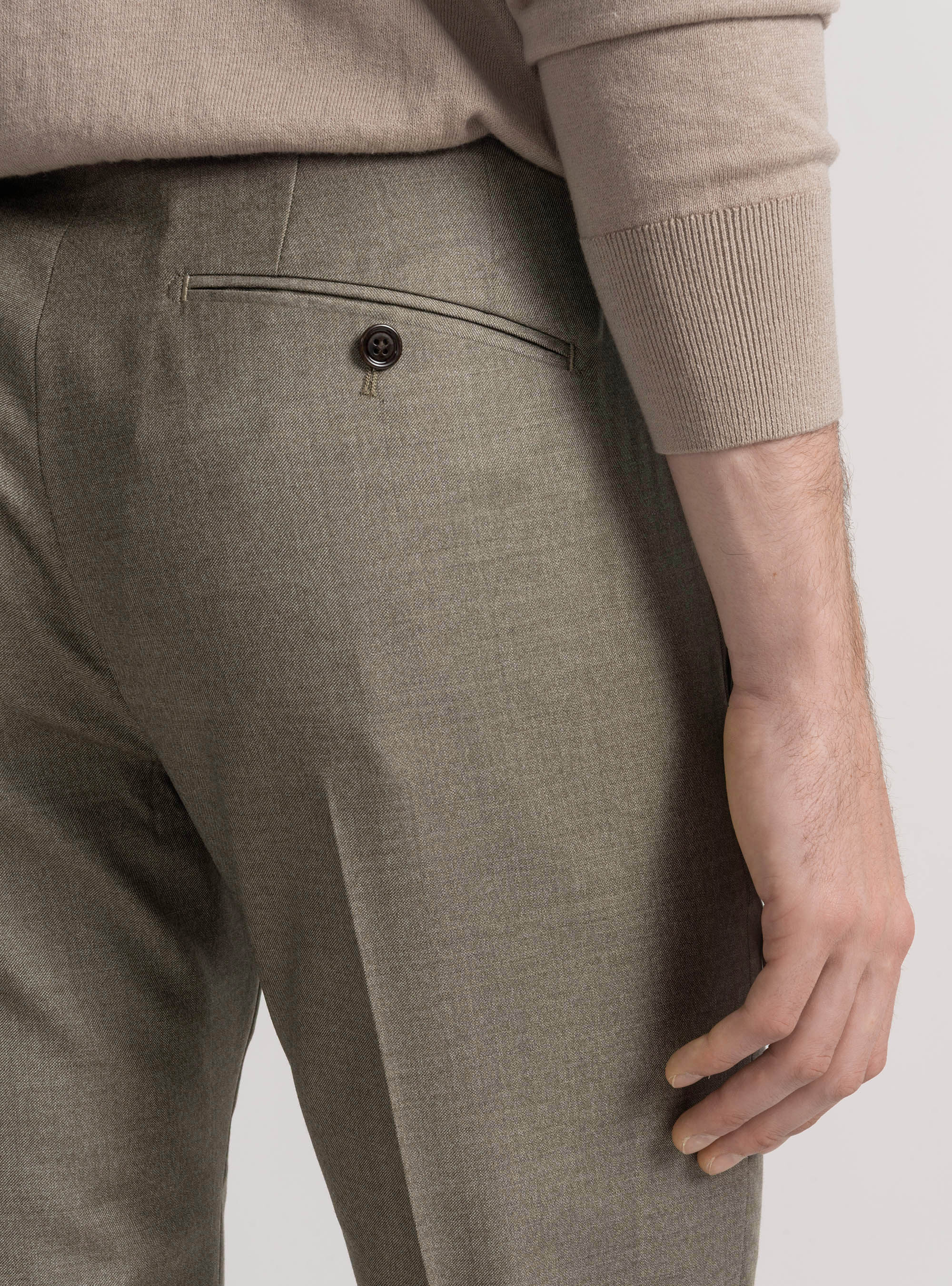 Pure wool suit trousers Vitale Barberis Canonico, SAND