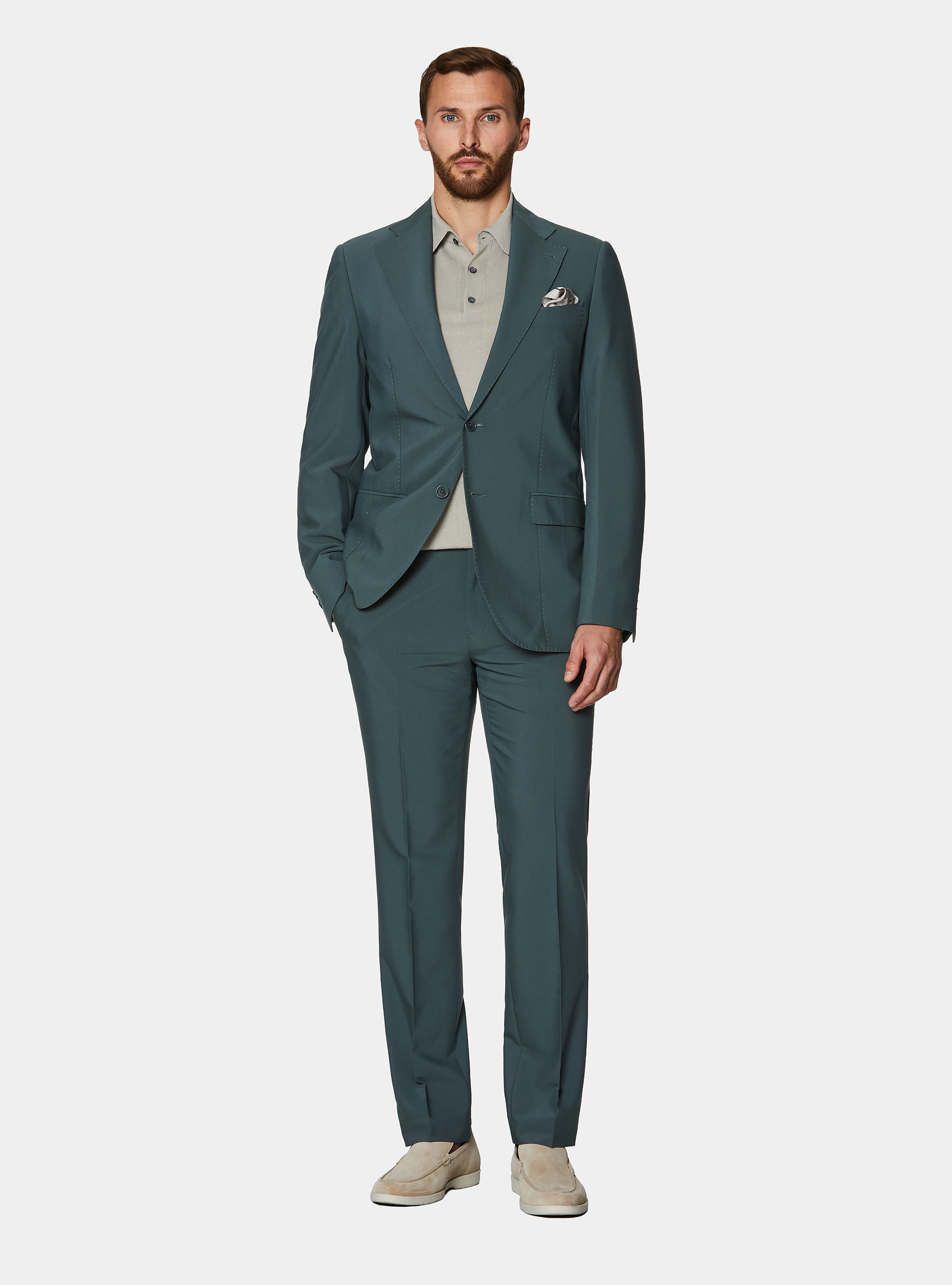Slim fit suit blazer, SALVIA 0602C