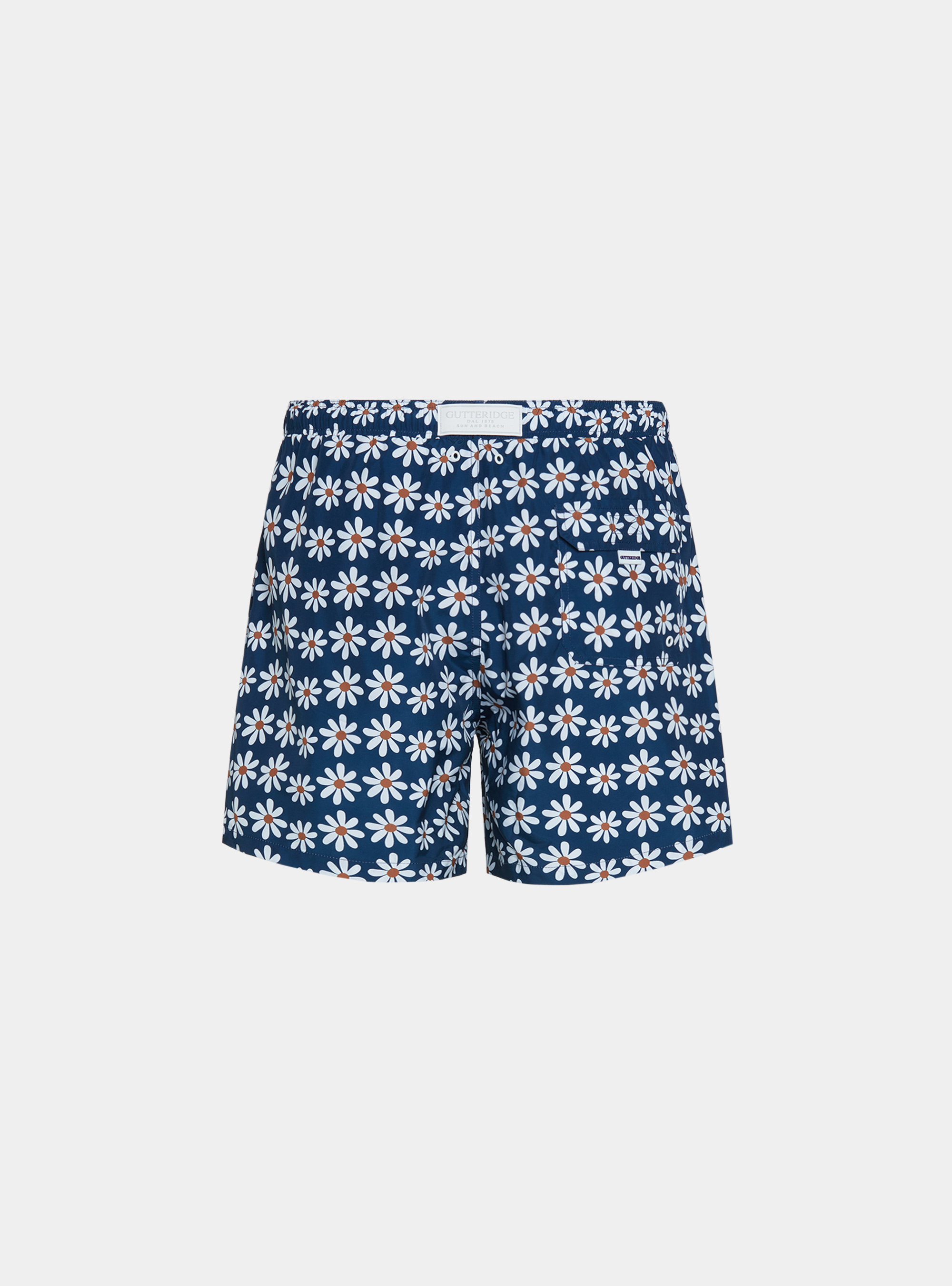 Daisy print swimwear, NAVY BLUE