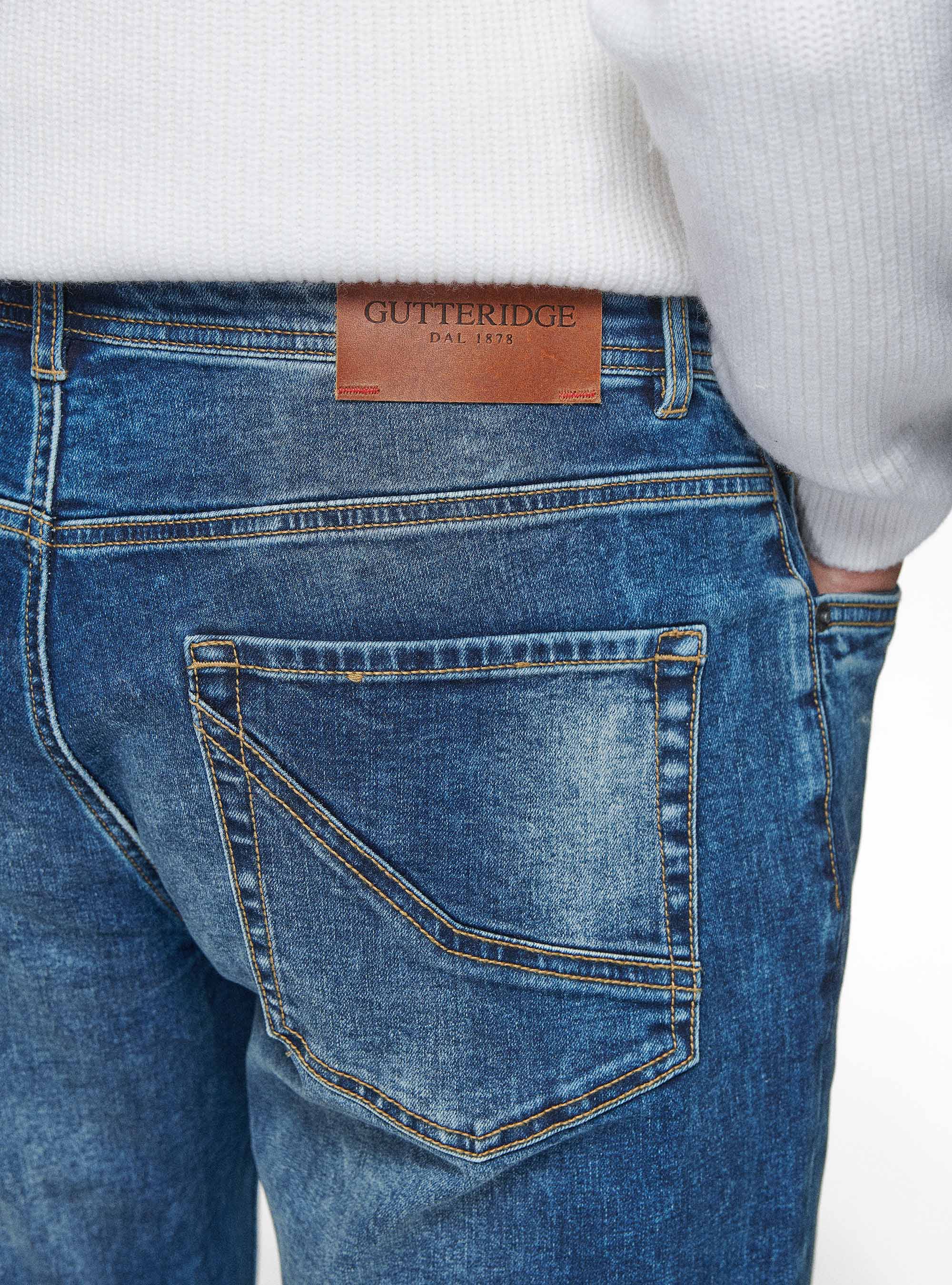Five-pocket denim, NAVY BLUE