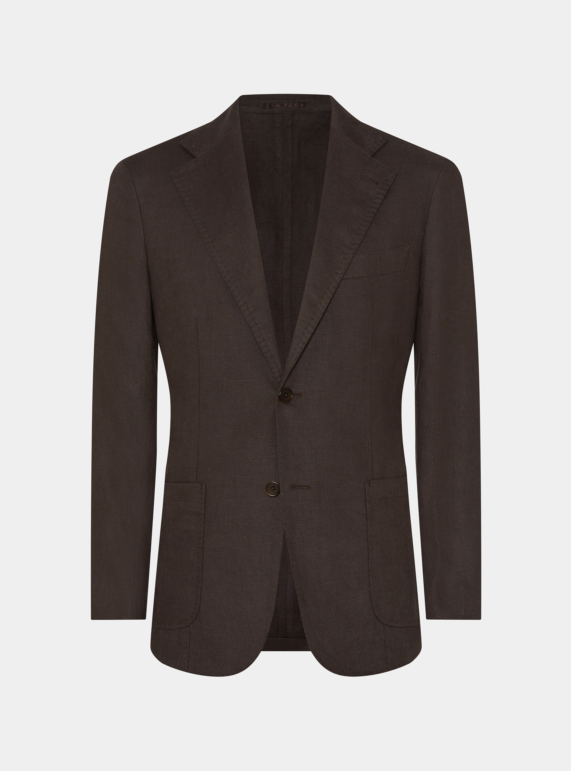 Pure linen suit blazer, BROWN