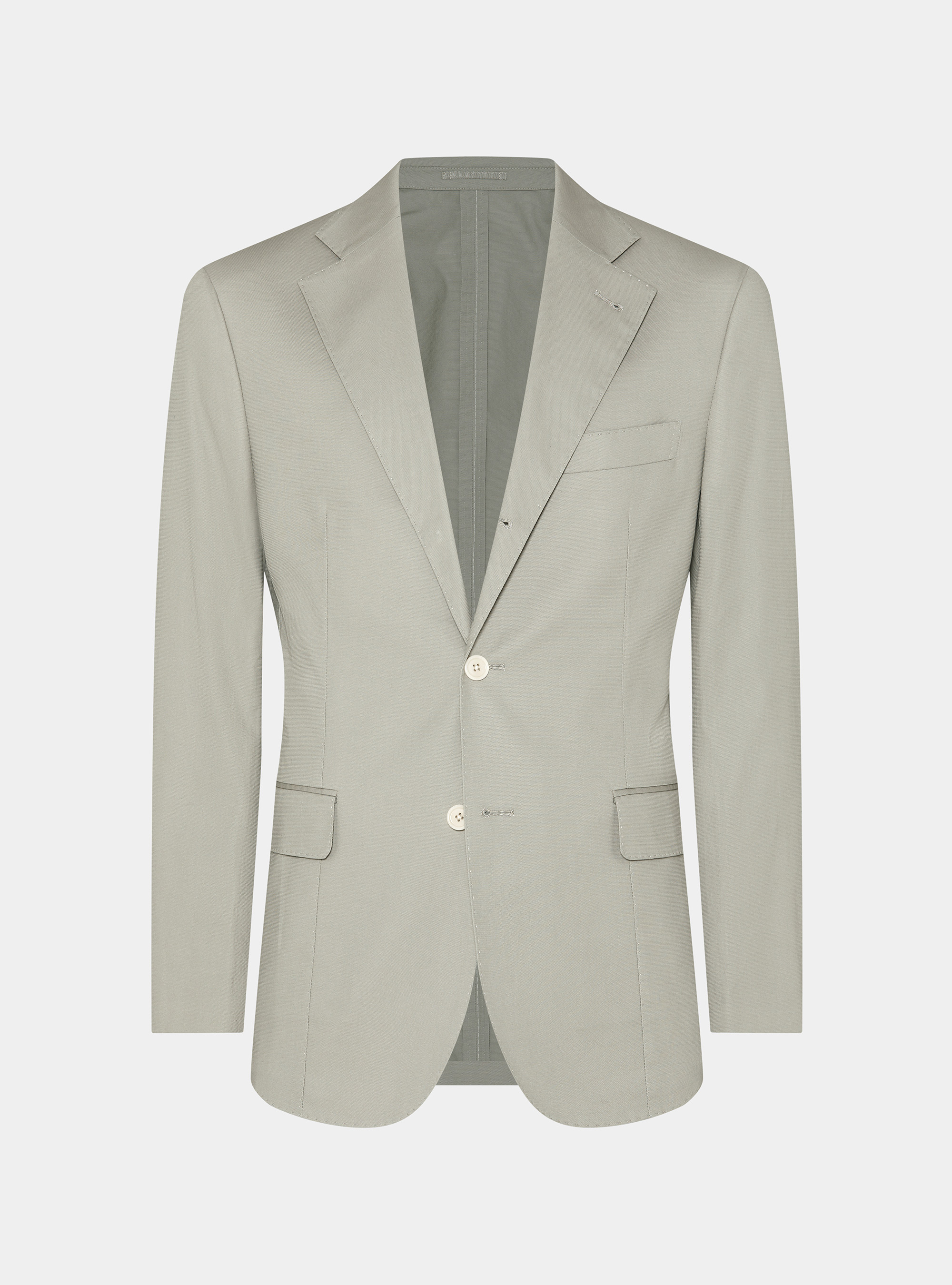 Cotton suit blazer, ECRU