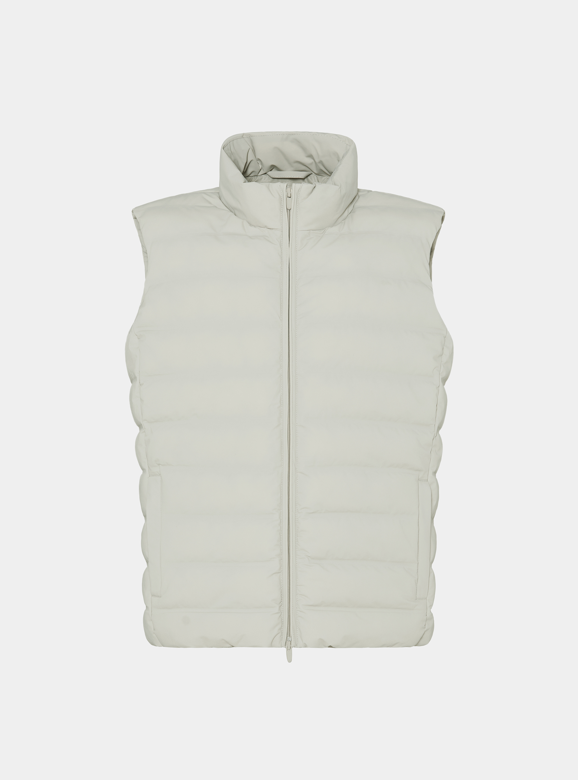 Quilted sleeveless, ECRU