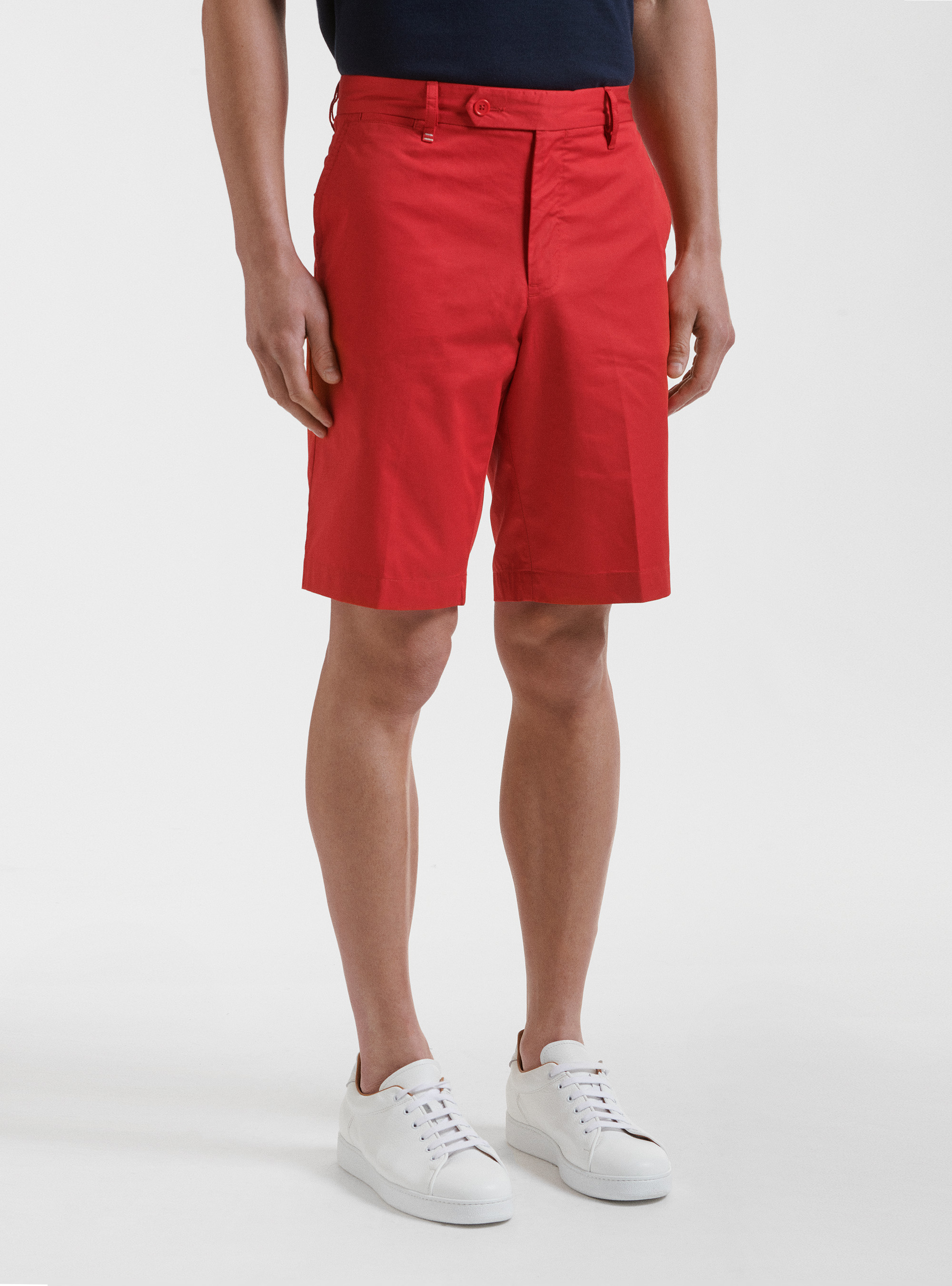Bermudas de sarga ligera, ROJO