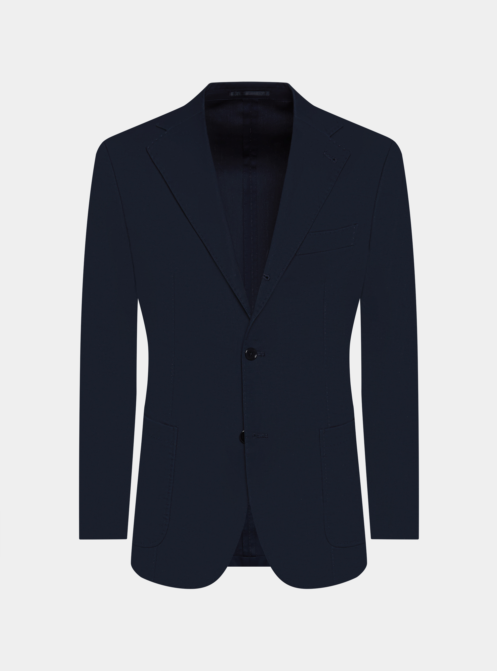 Giacca abito in cotone armaturato, BLU NAVY