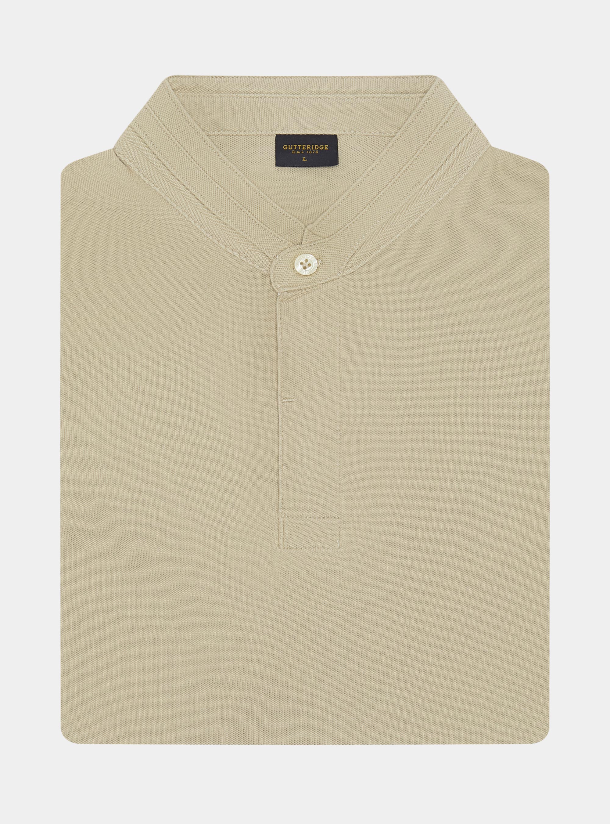 Koreanisches Piqu&eacute;-Poloshirt, ECRU 0560C