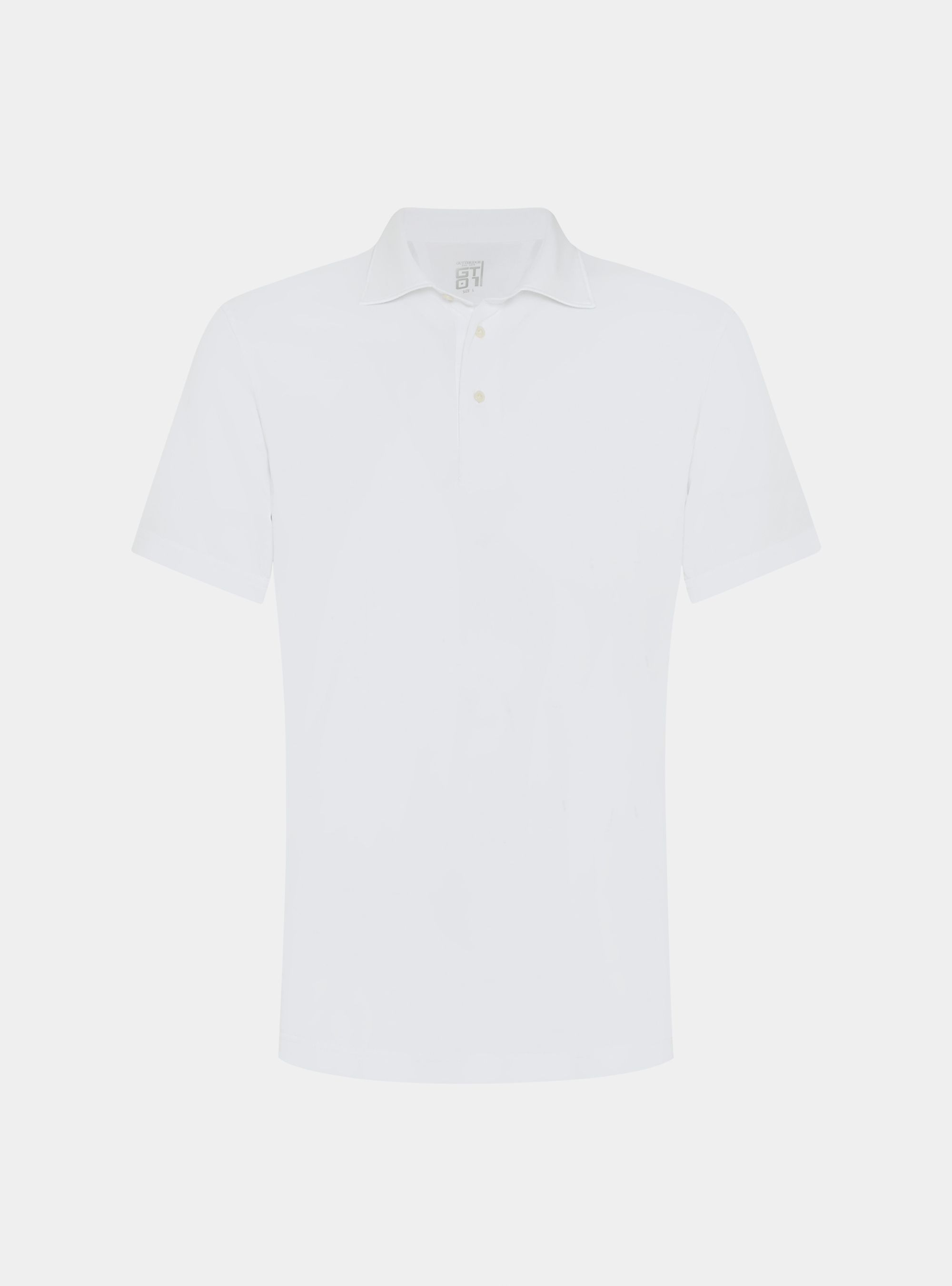 Polo GT01 in piquet stretch, BIANCO