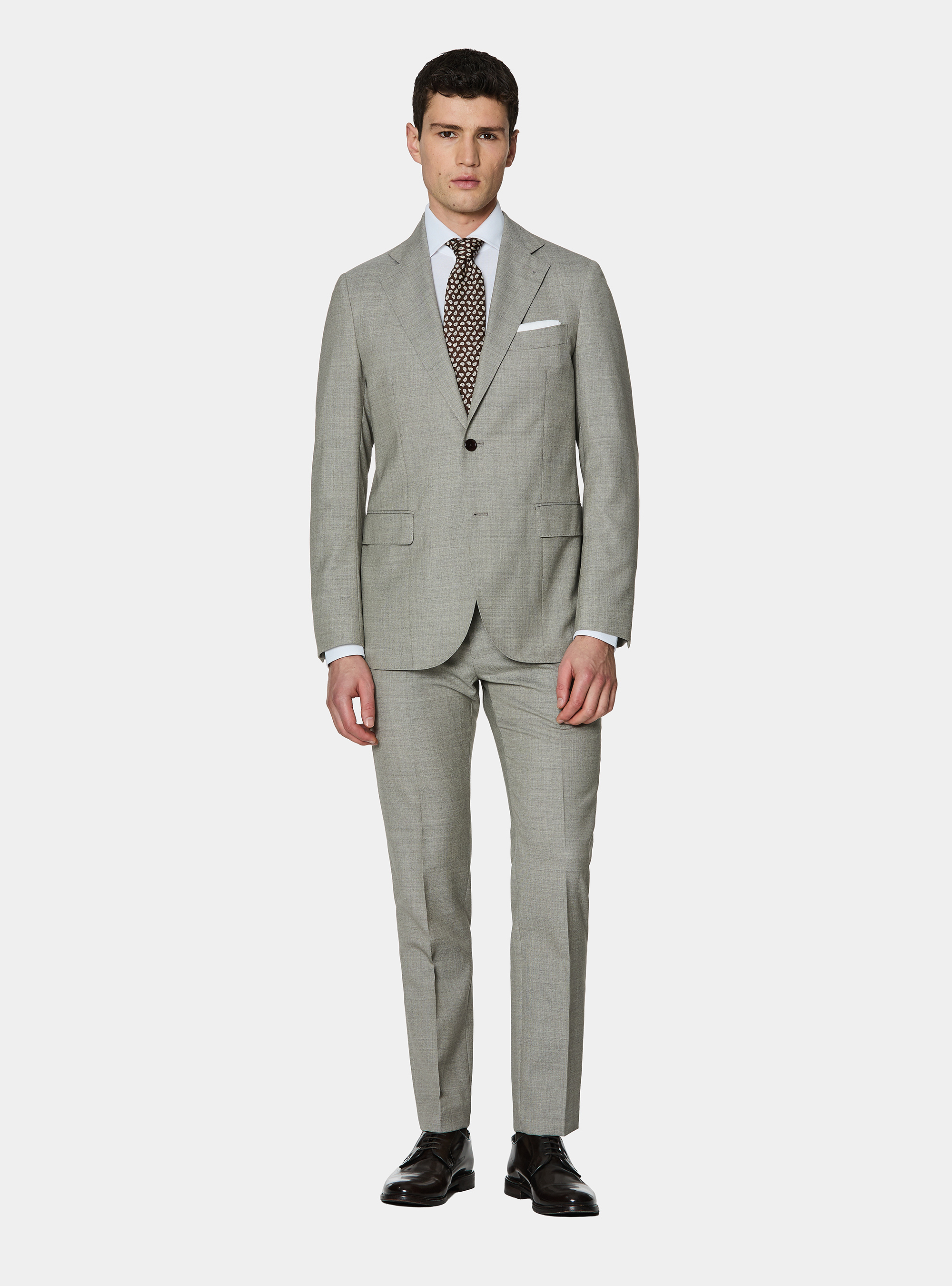 Ecru wool suit by Vitale Barberis Canonico, 