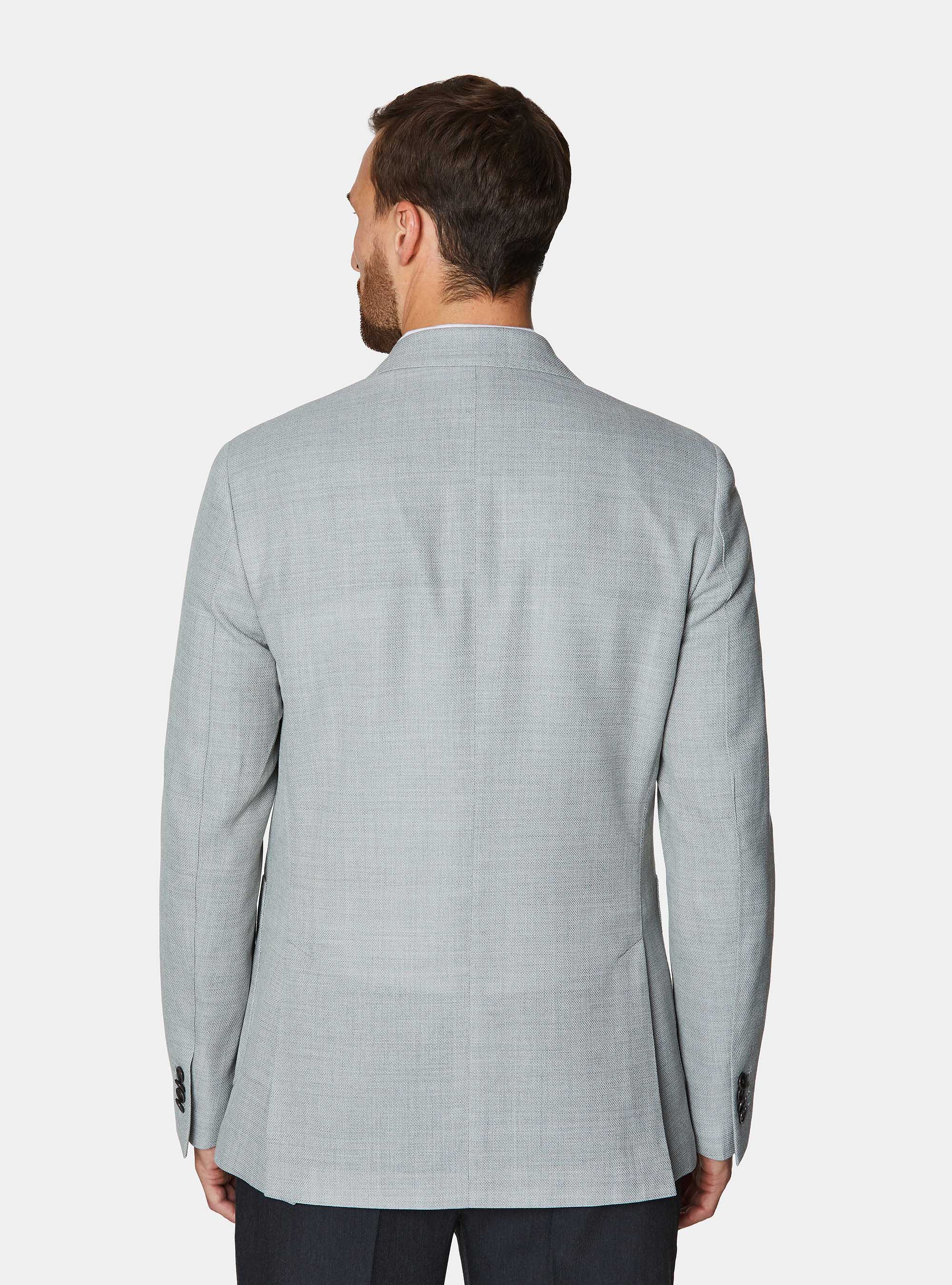Jacke aus reiner Wolle, GRIGIO 0120C