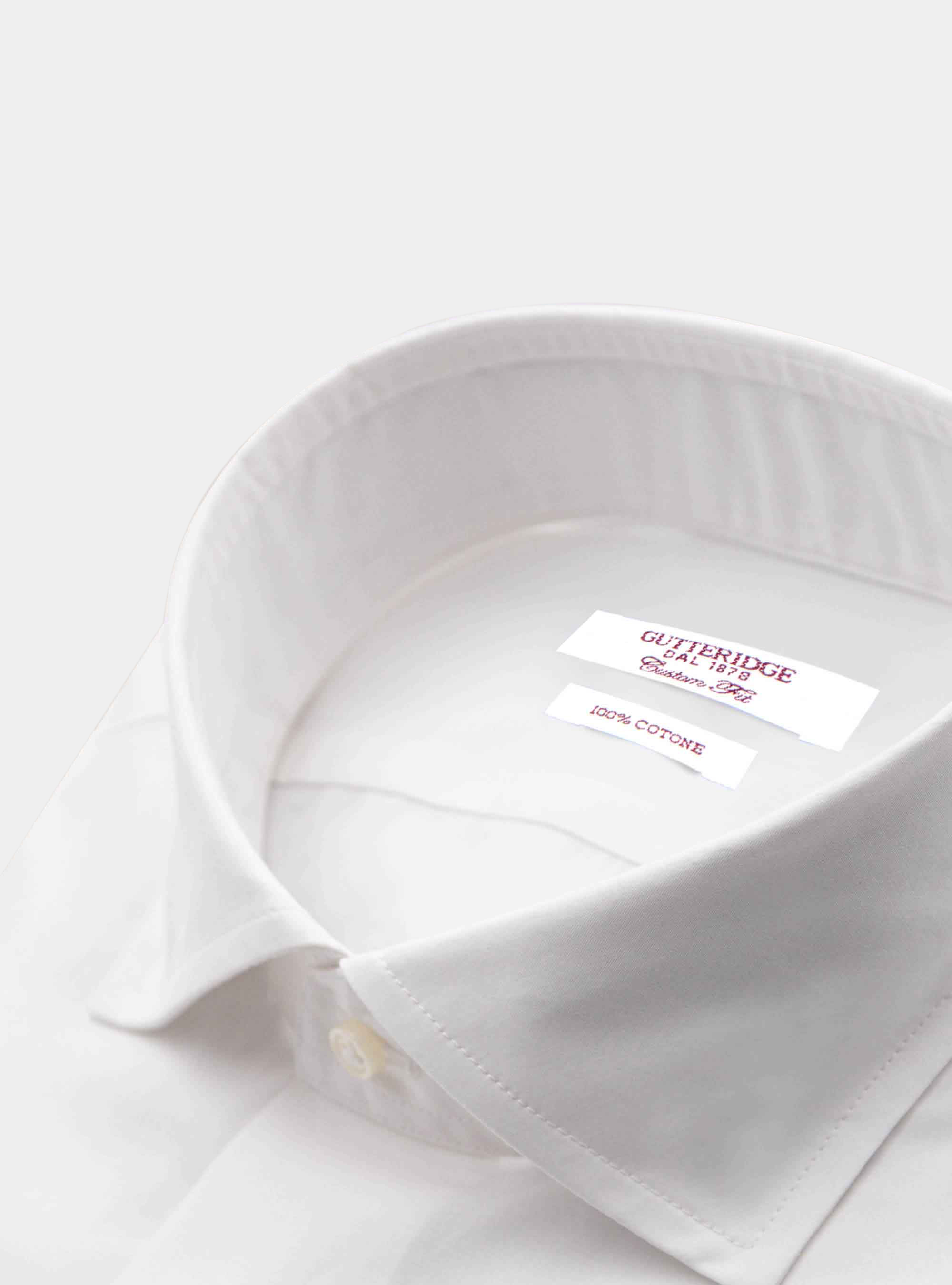 Classic comfort fit shirt in cotton muslin, WHITE