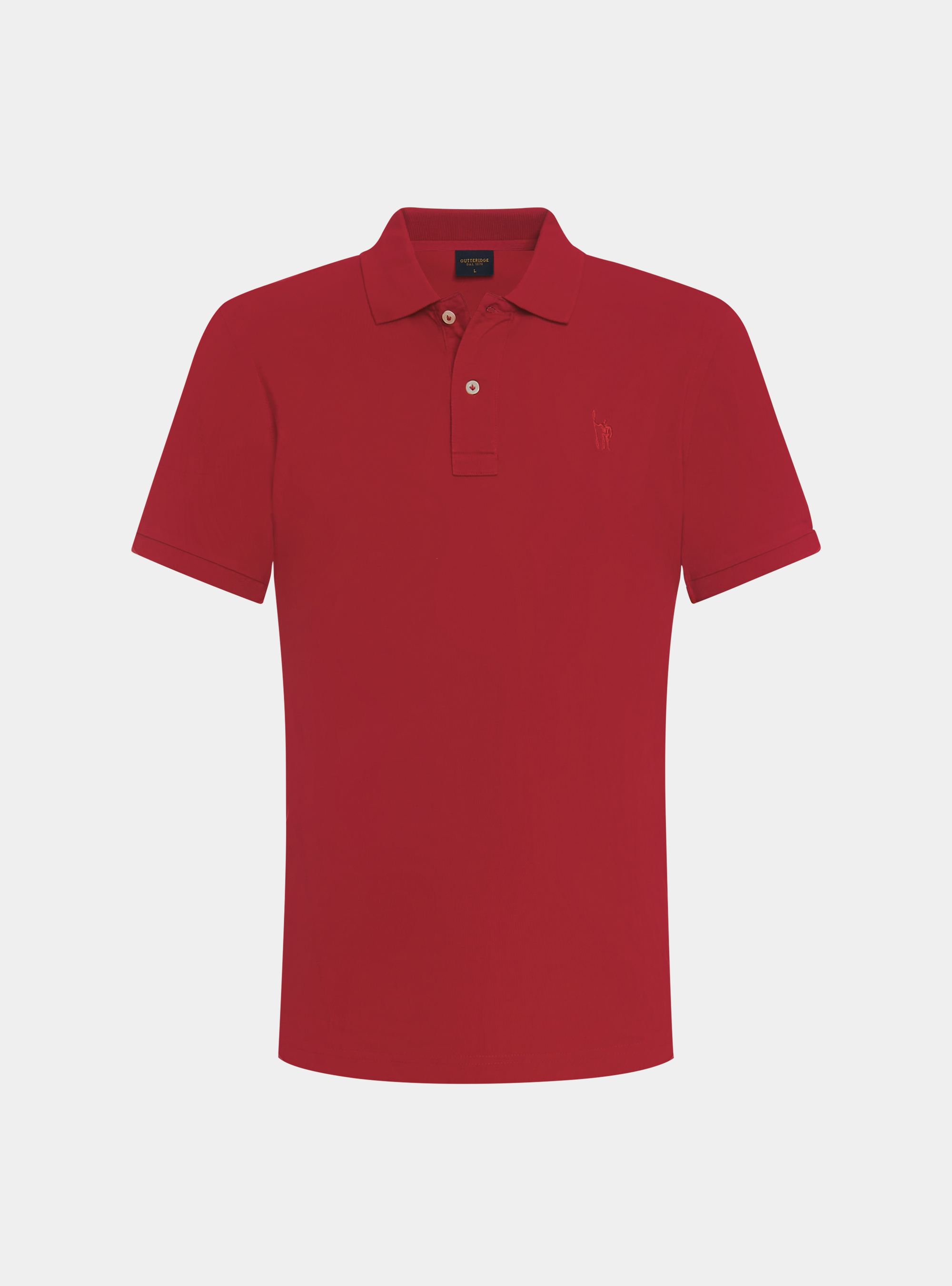 Polo classica in piquet, ROSSO