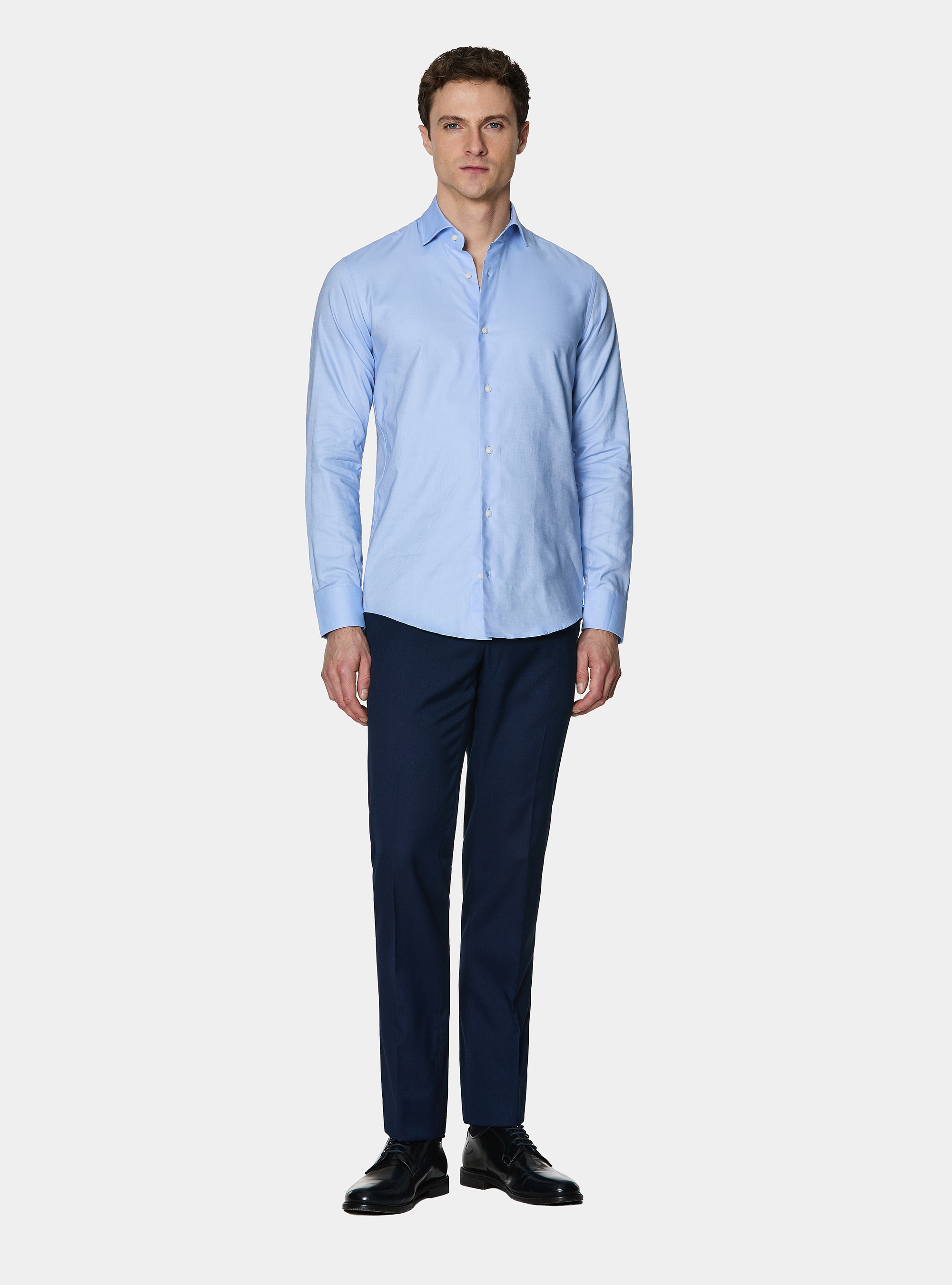 Oxford cotton shirt, LIGHT BLUE