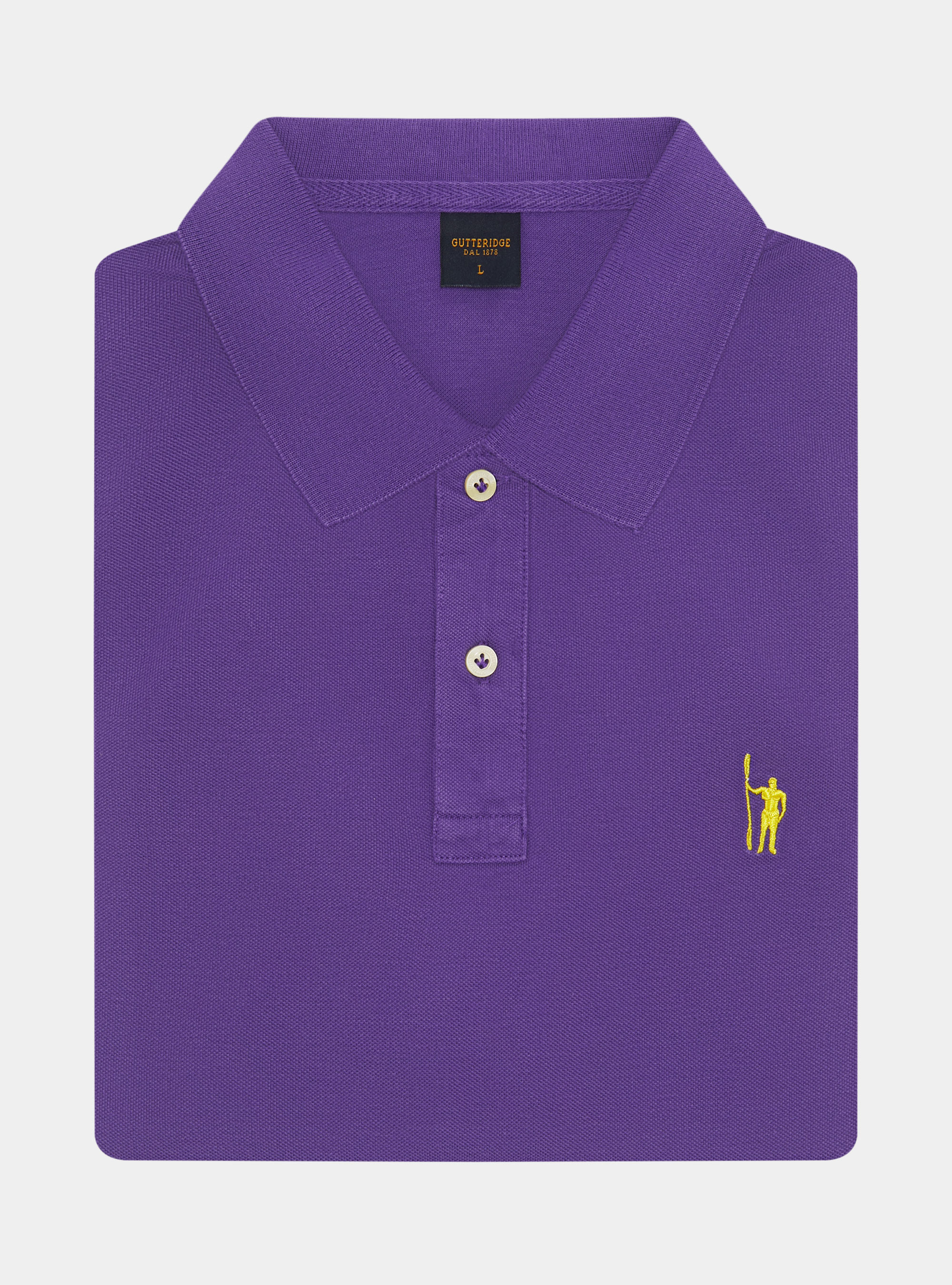 Polo classica in piquet, VIOLA CHIARO