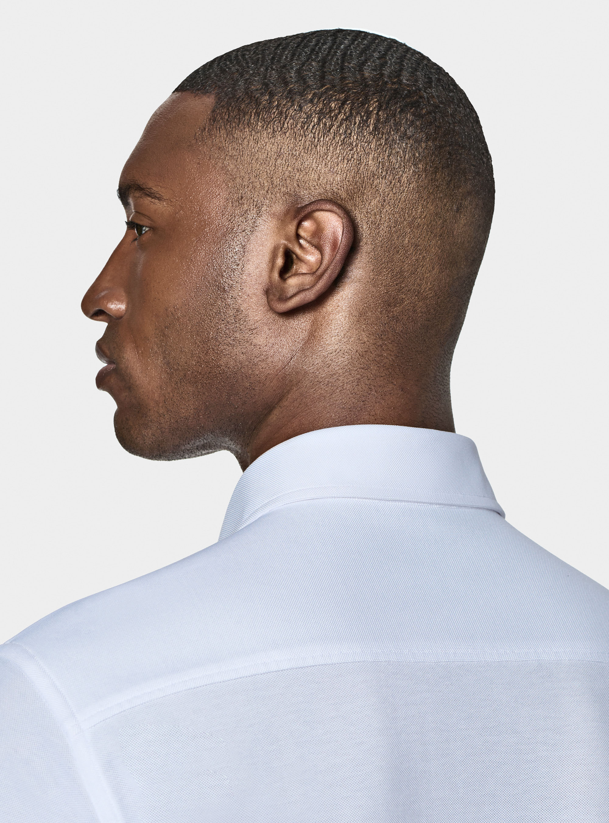GT01 pique cotton blend polo shirt, WHITE