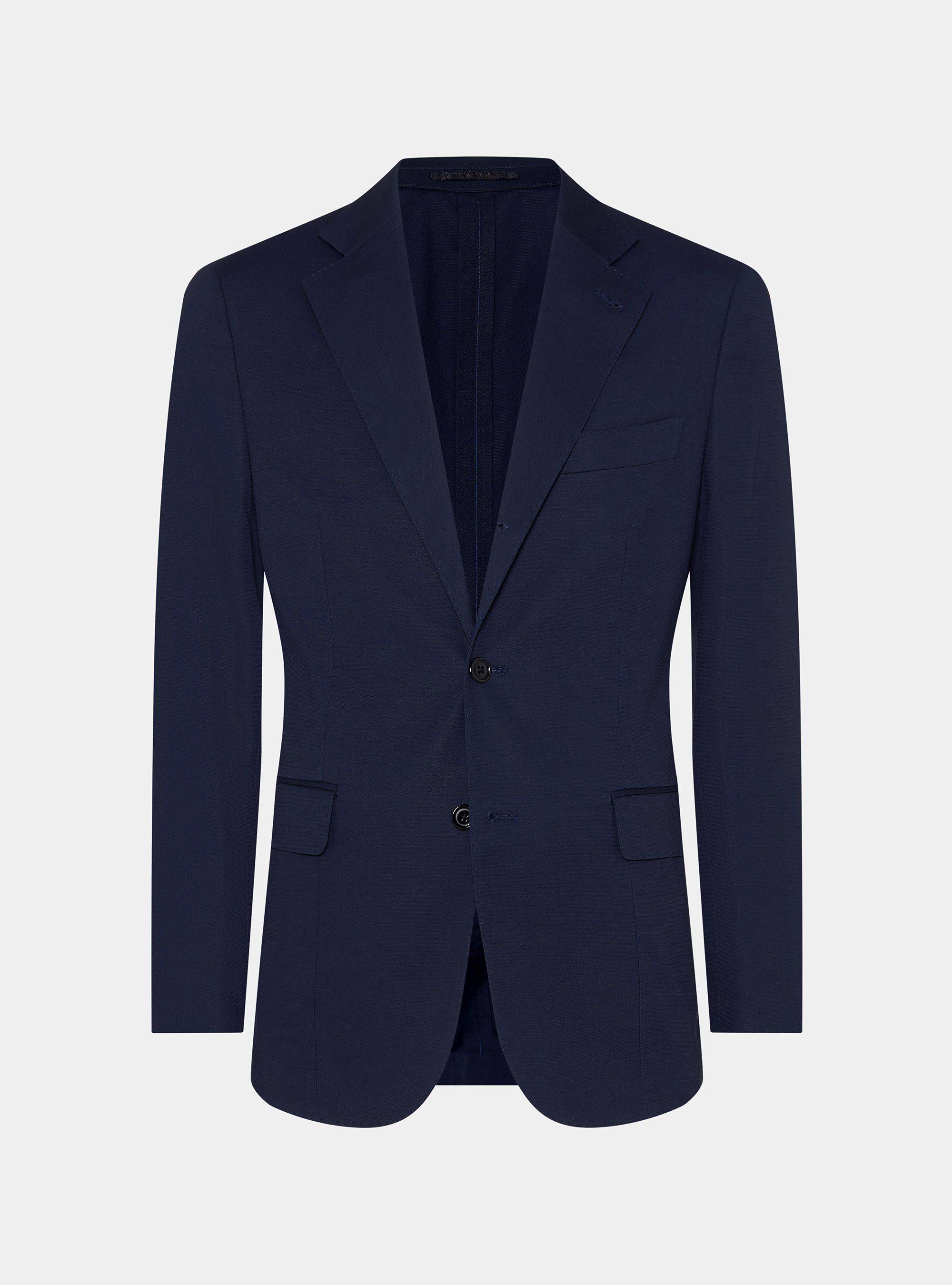Cotton suit blazer, NAVY BLUE