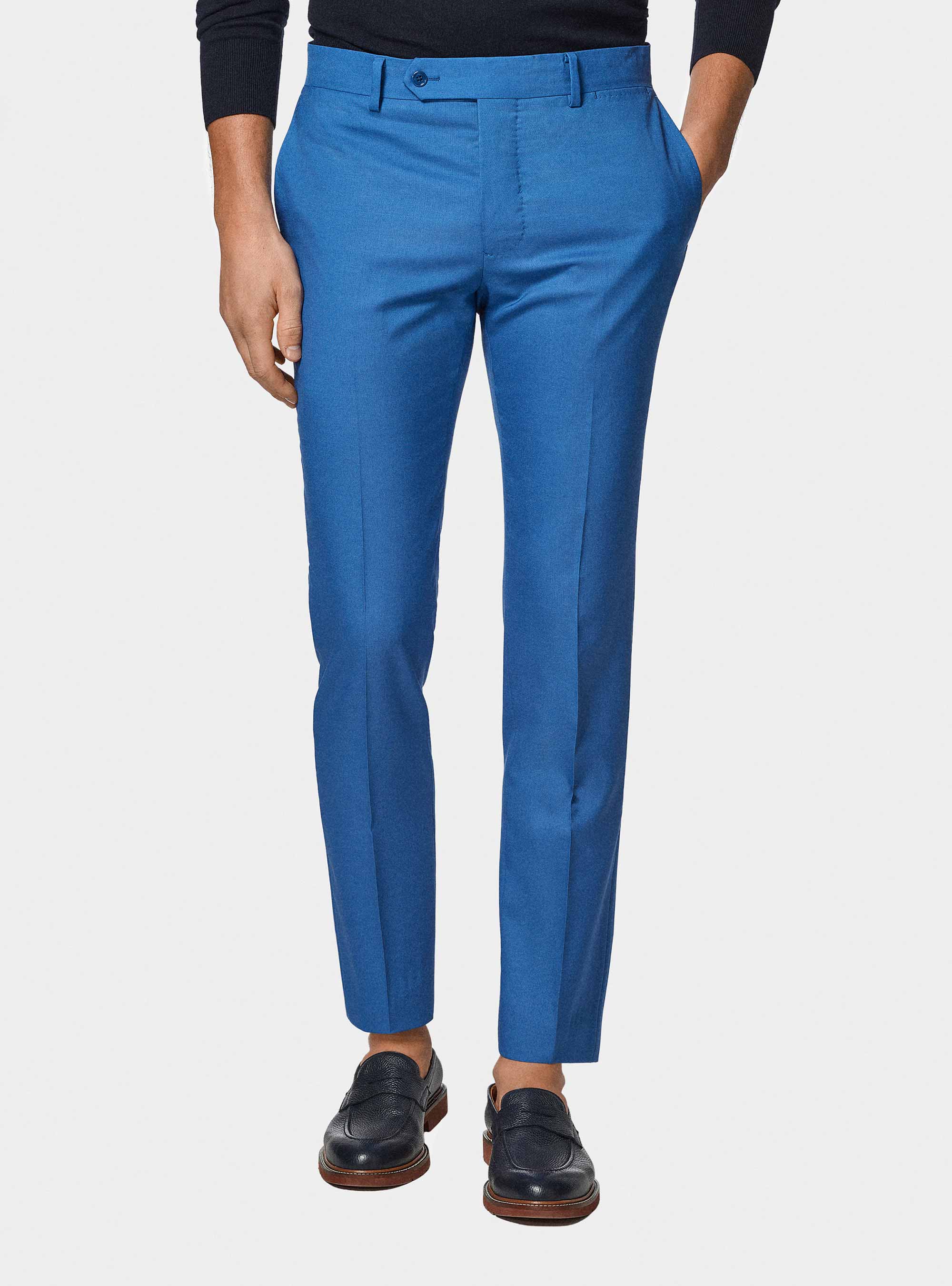 Pure wool suit trousers Vitale Barberis Canonico, 0226C CERULEO