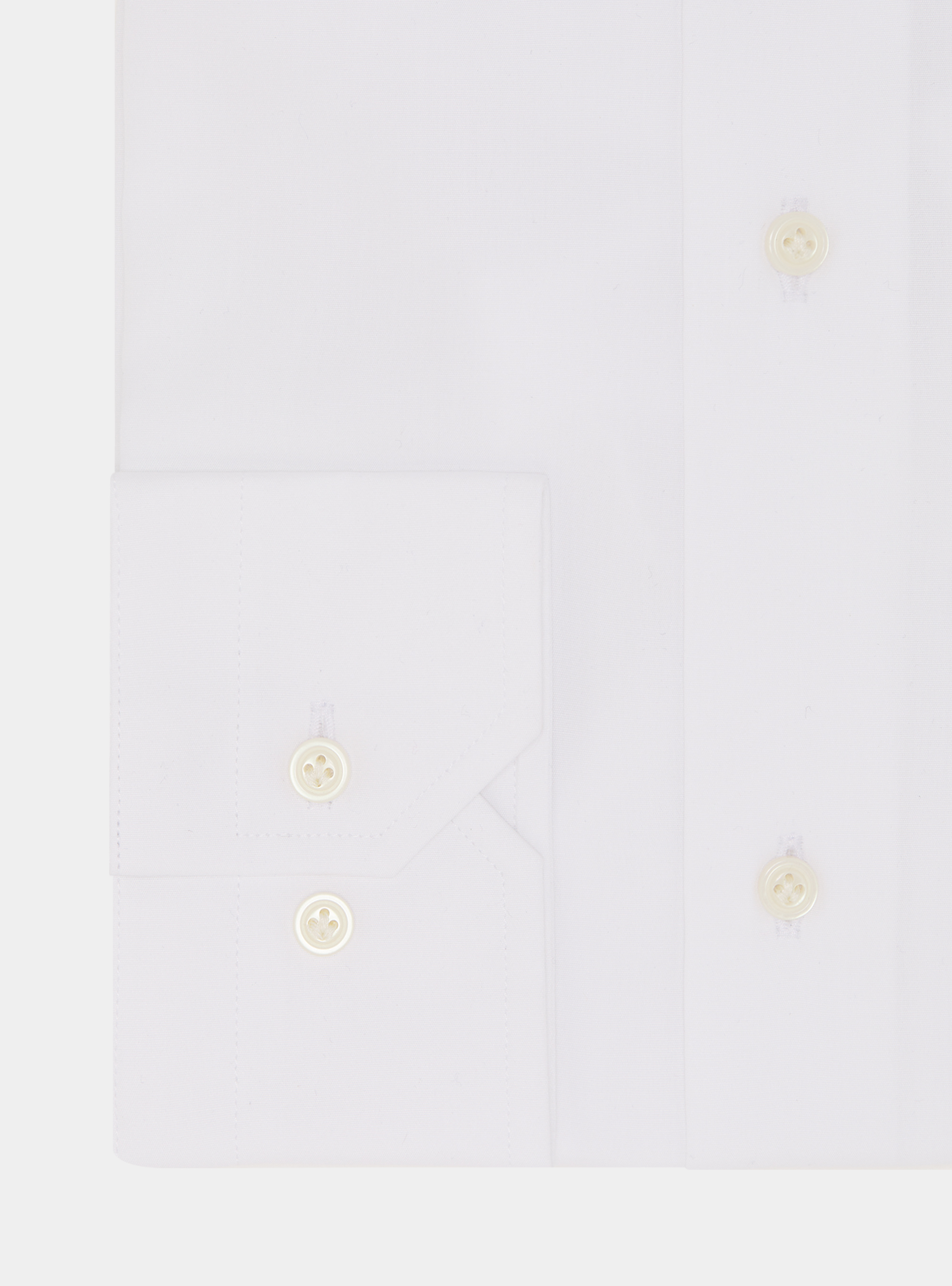 Chemise en coton fil &agrave; fil, BLANC