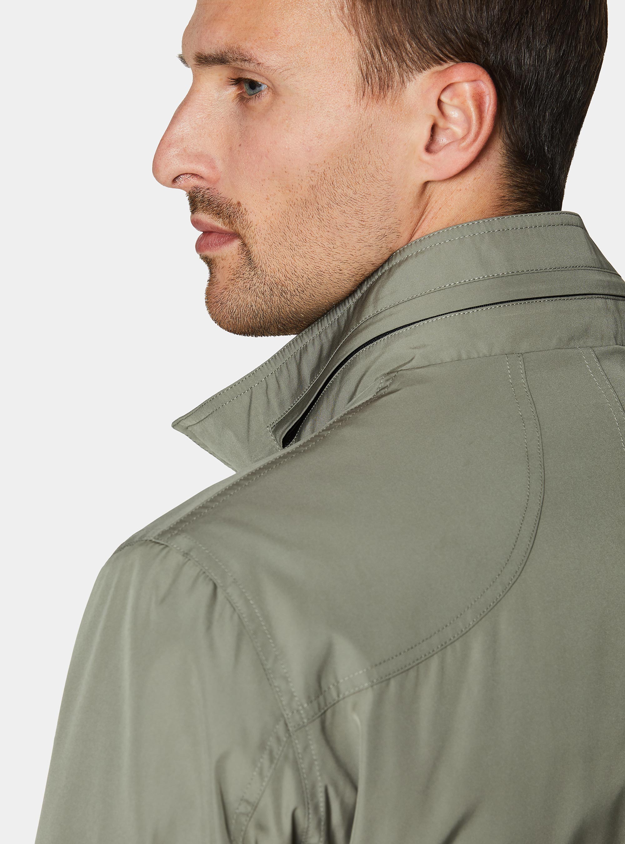 Field jacket in technical fabric, SALVIA 0602C