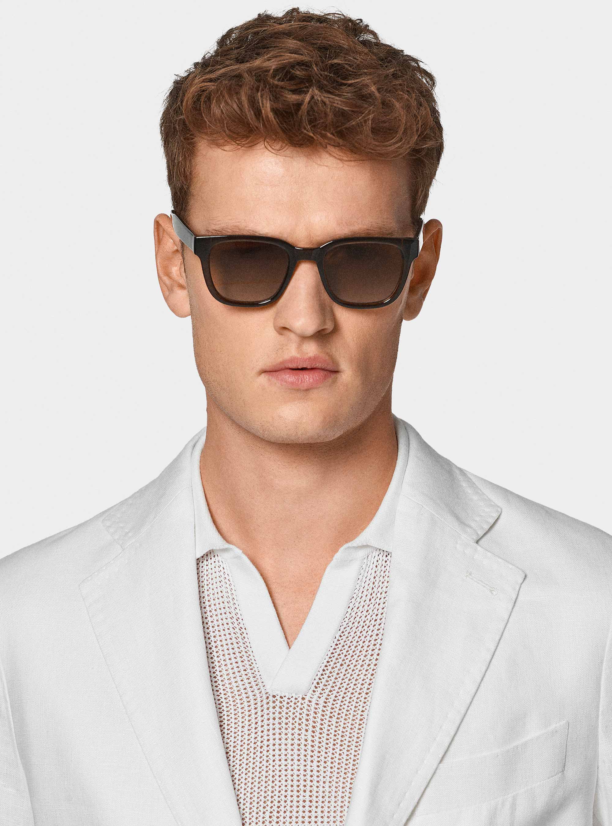 Pure linen suit blazer, WHITE