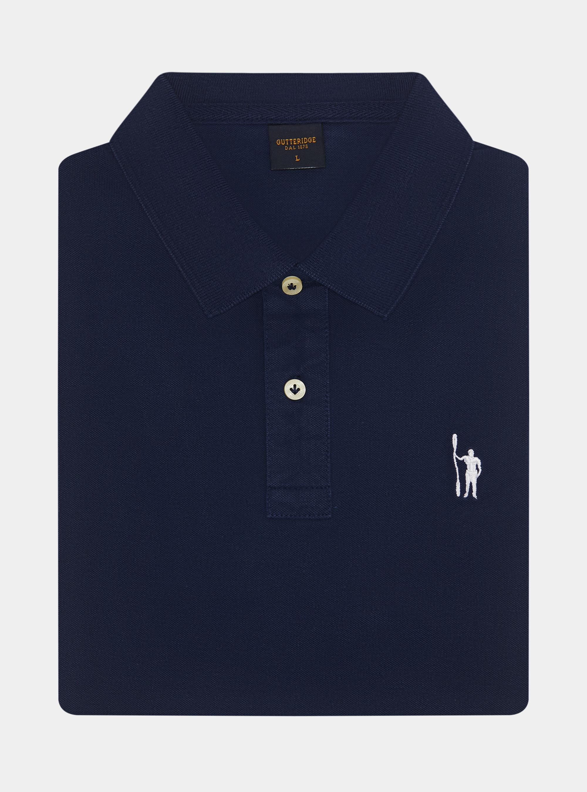 Polo classica in piquet, BLU