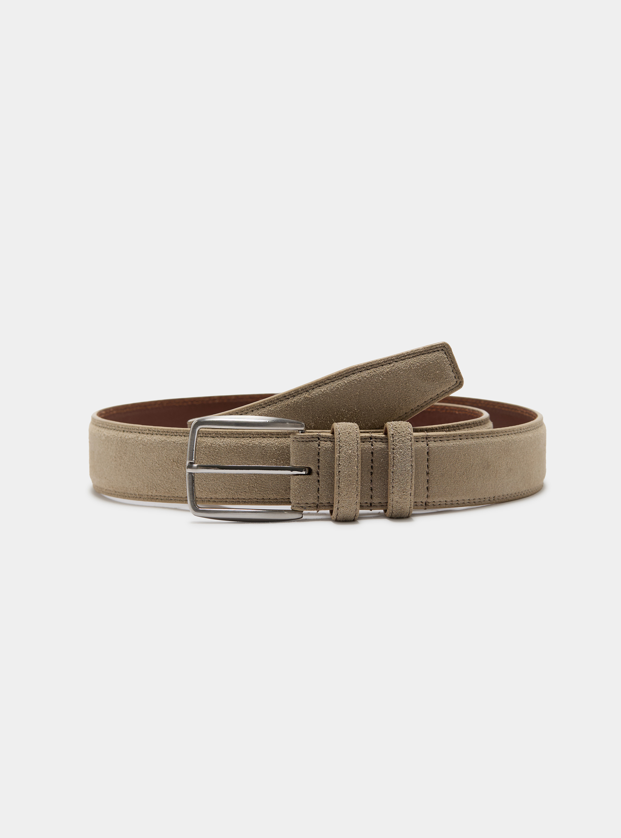 G&uuml;rtel aus Wildleder, ECRU 0560C
