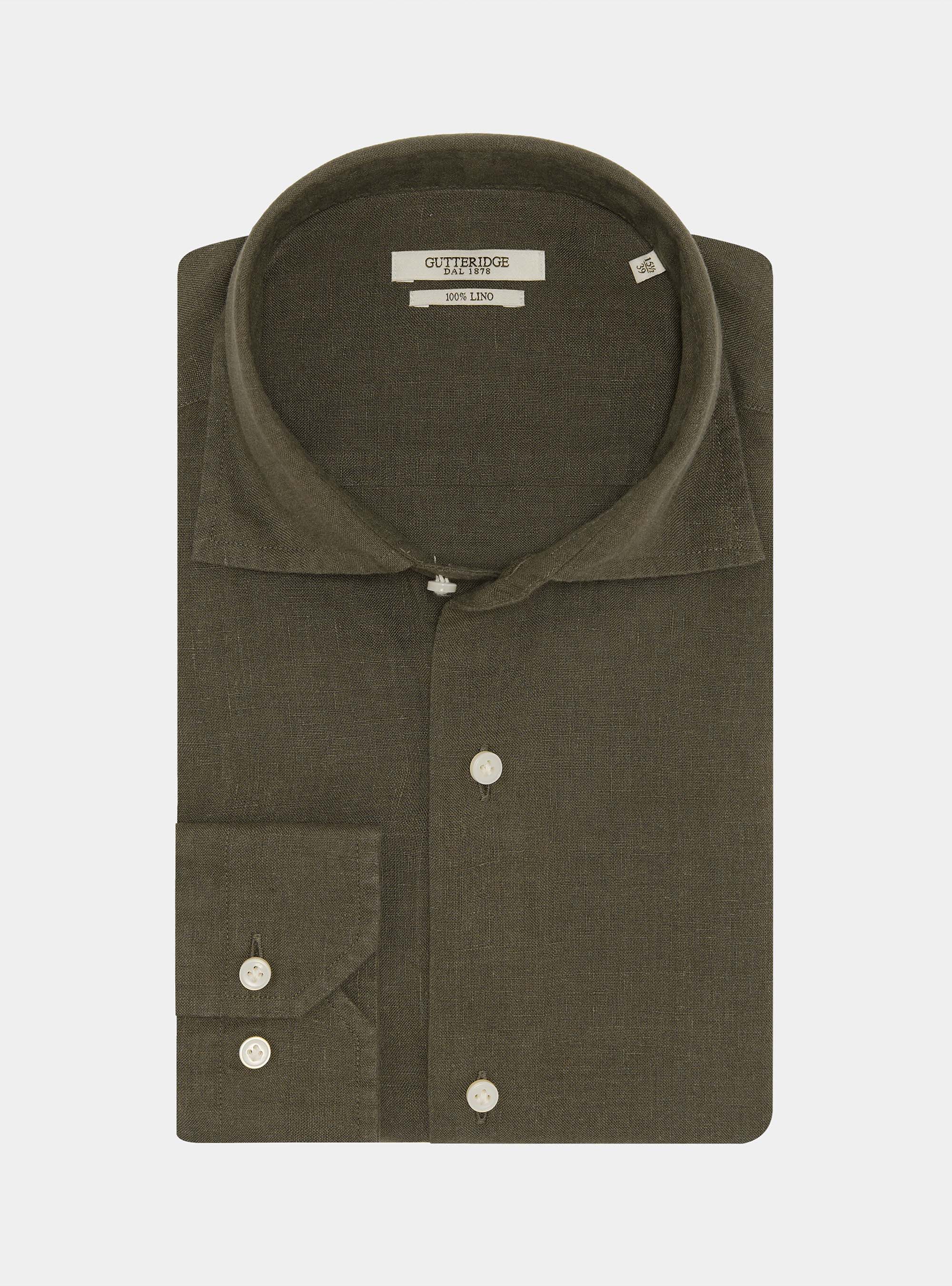 Pure linen shirt, MILITARE 0609C