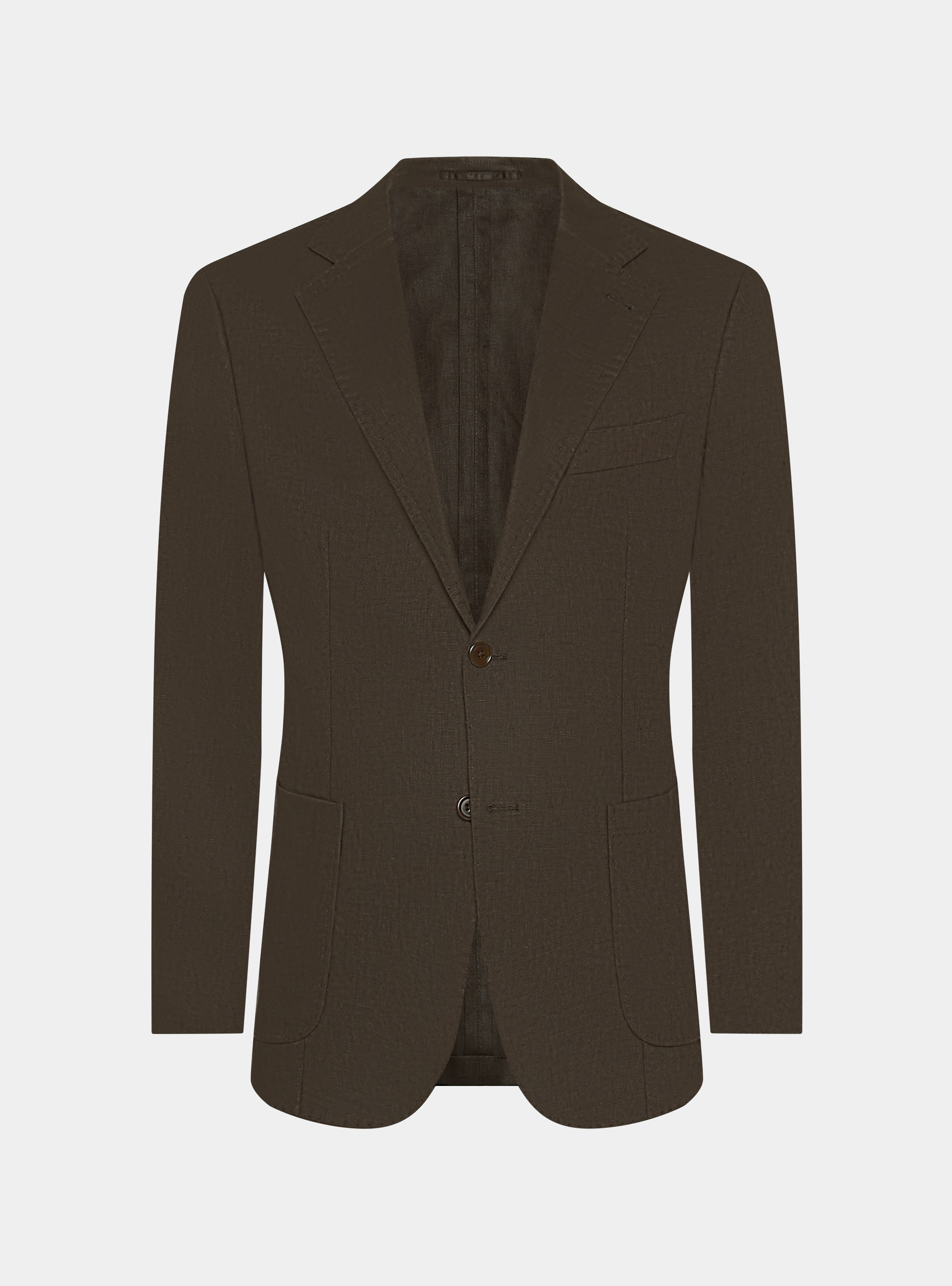 Anzugjacke aus reinem Leinen, MARRONE 0507C